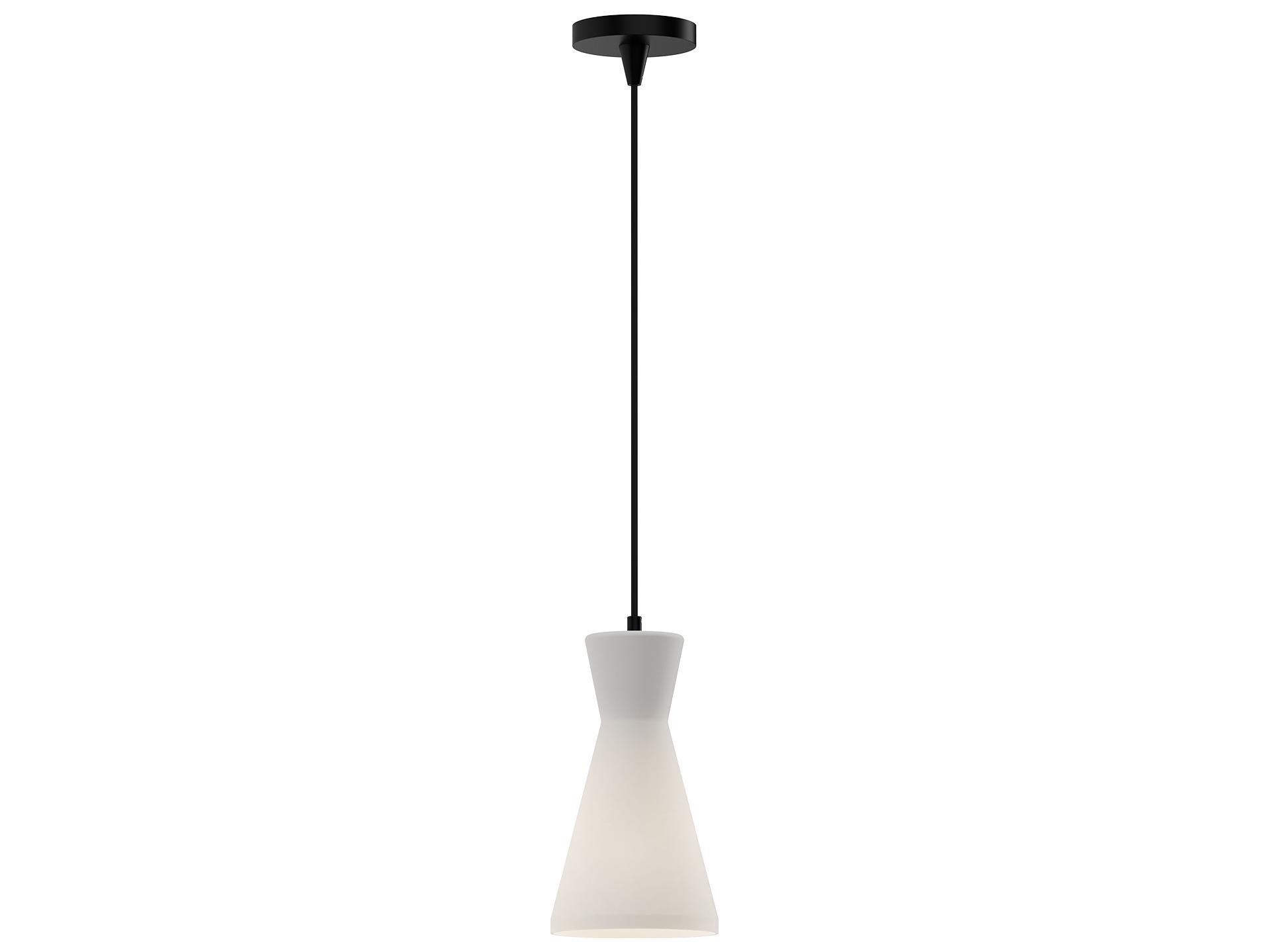 Alora Mood Betty 1-Light Matte Black Geometric Mini Pendant
