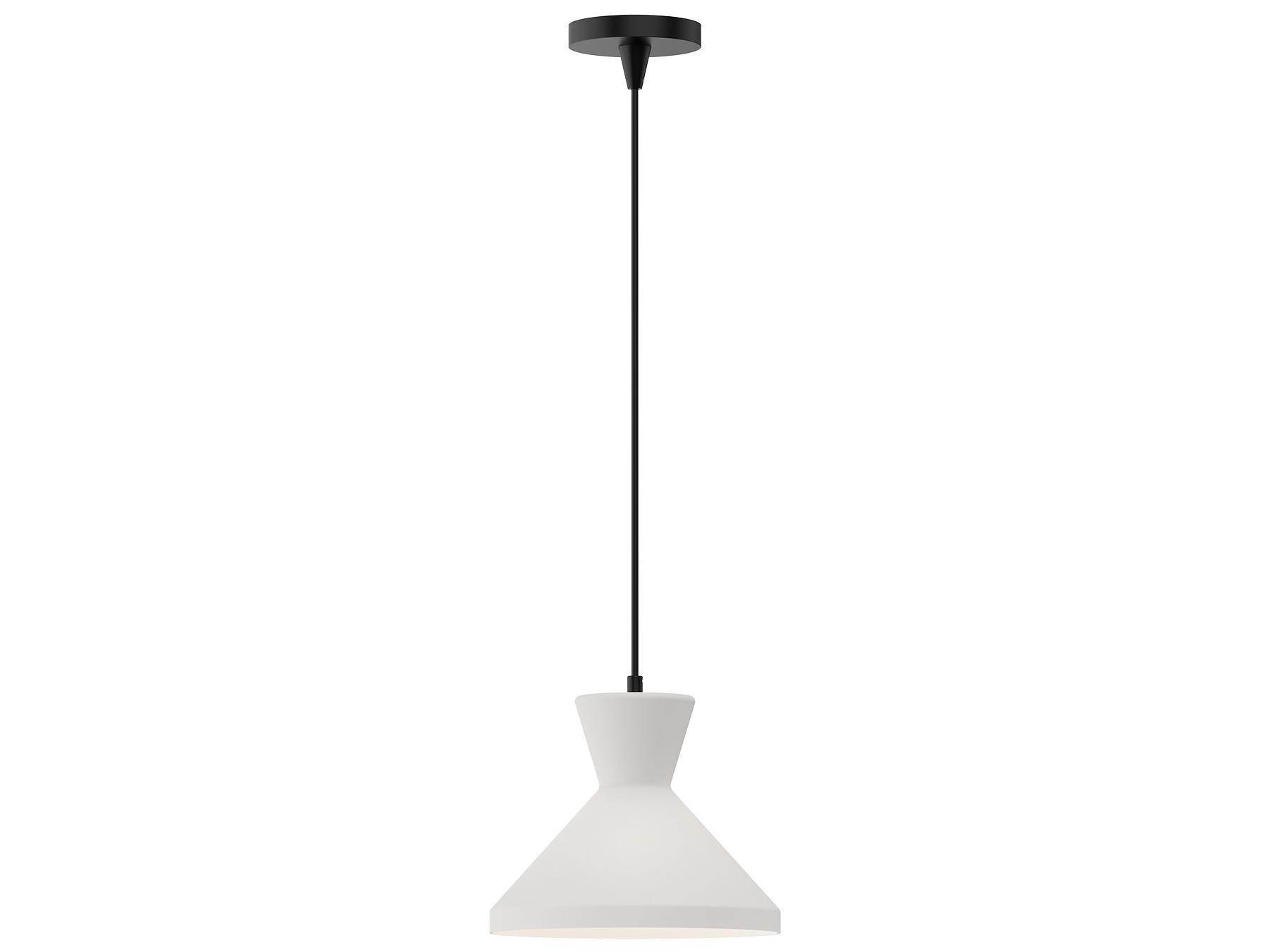 Alora Mood Betty 1-Light Matte Black Geometric Mini Pendant