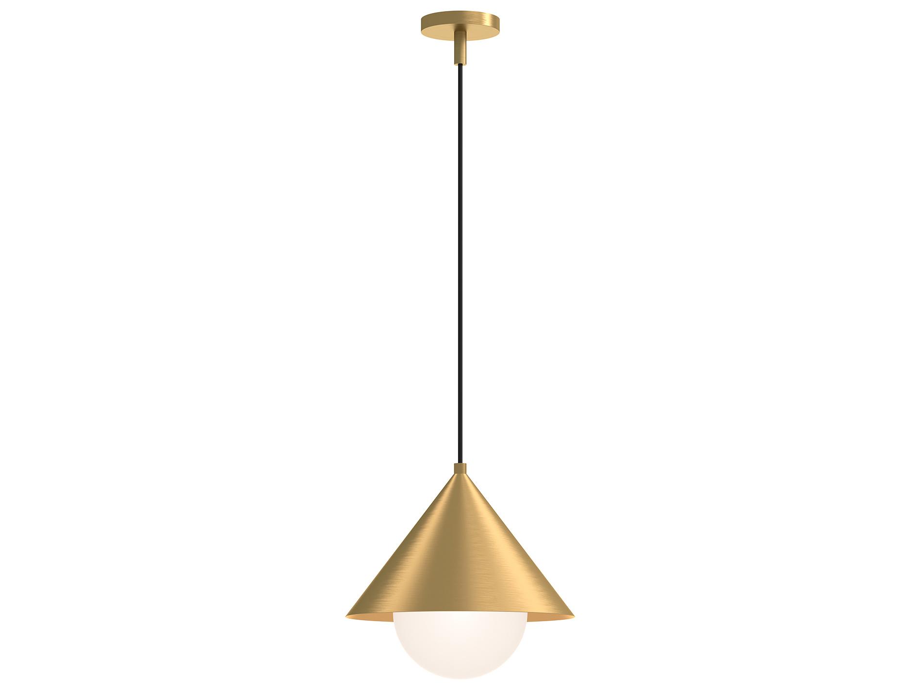 Alora Mood Remy 1-Light Brushed Gold Globe Pendant