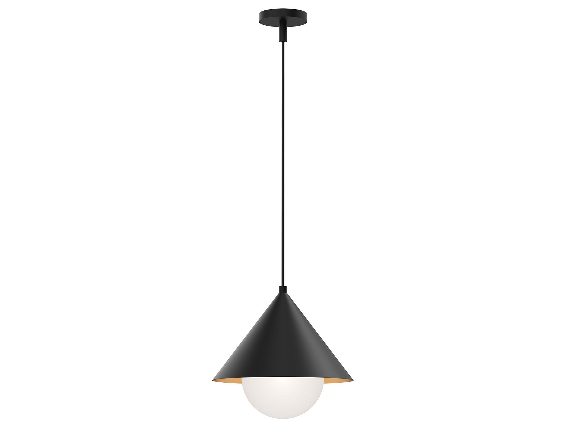 Alora Mood Remy 1-Light Matte Black Globe Pendant