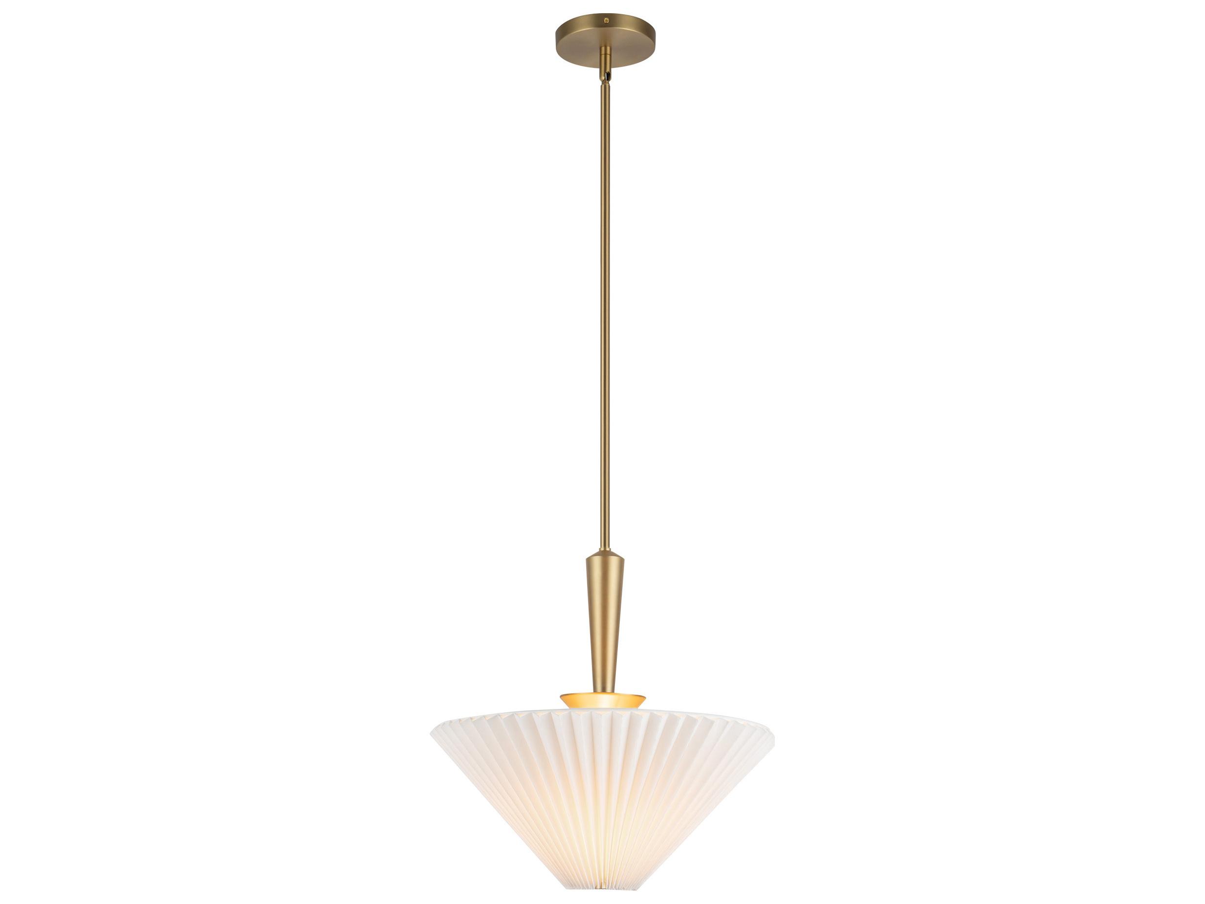 Alora Mood Bridgette 1-Light Brushed Gold Pendant