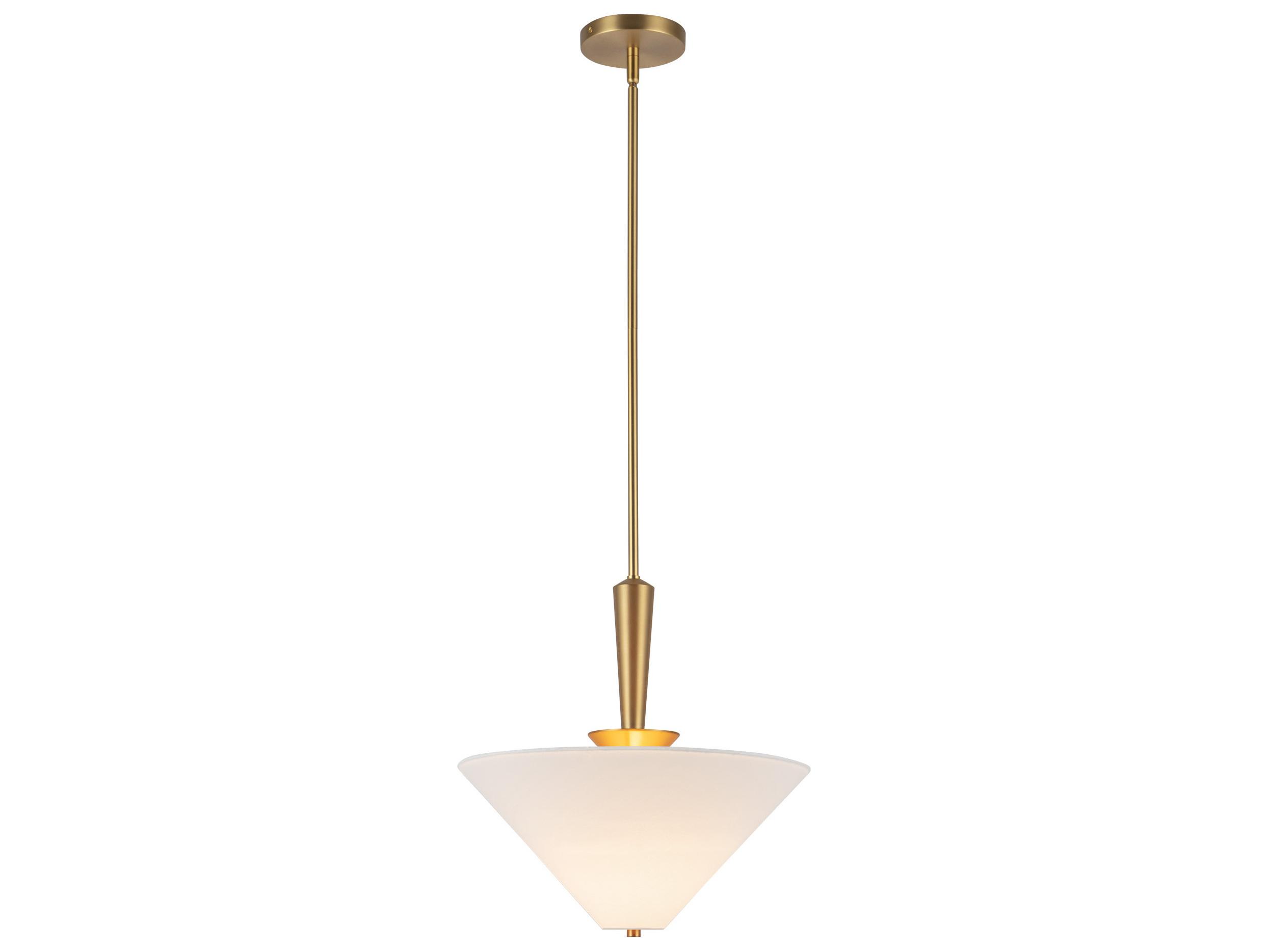 Alora Mood Bridgette 1-Light Brushed Gold Pendant
