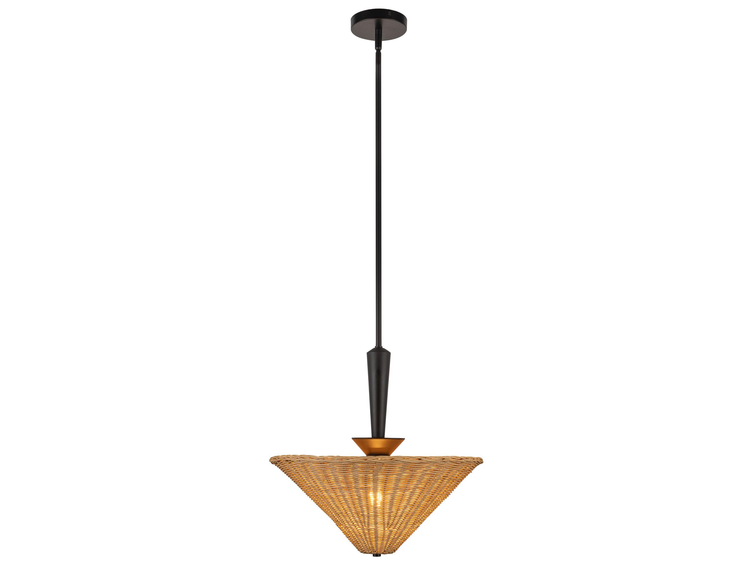 Alora Mood Bridgette 1-Light Matte Black Pendant