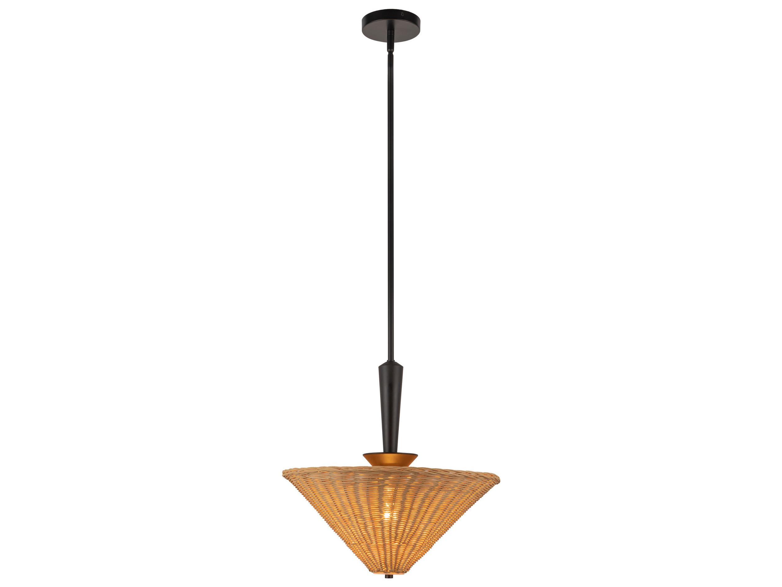 Alora Mood Bridgette 1-Light Matte Black Pendant