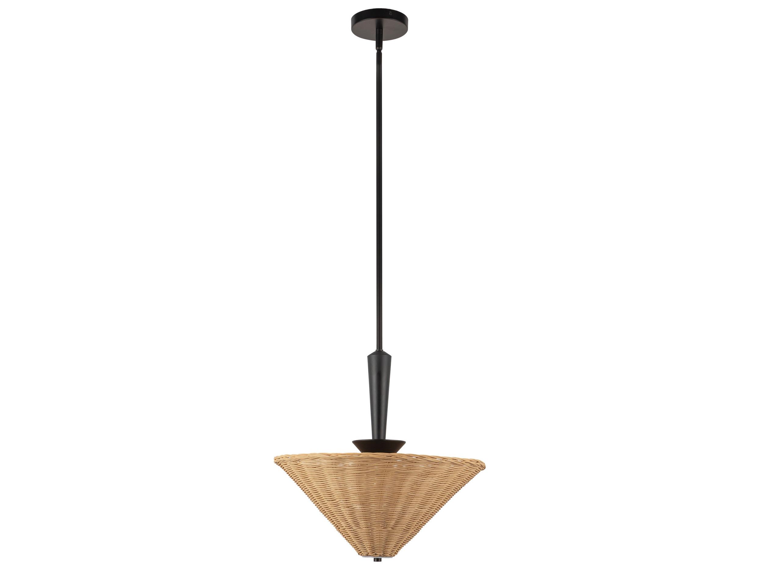 Alora Mood Bridgette 1-Light Matte Black Pendant
