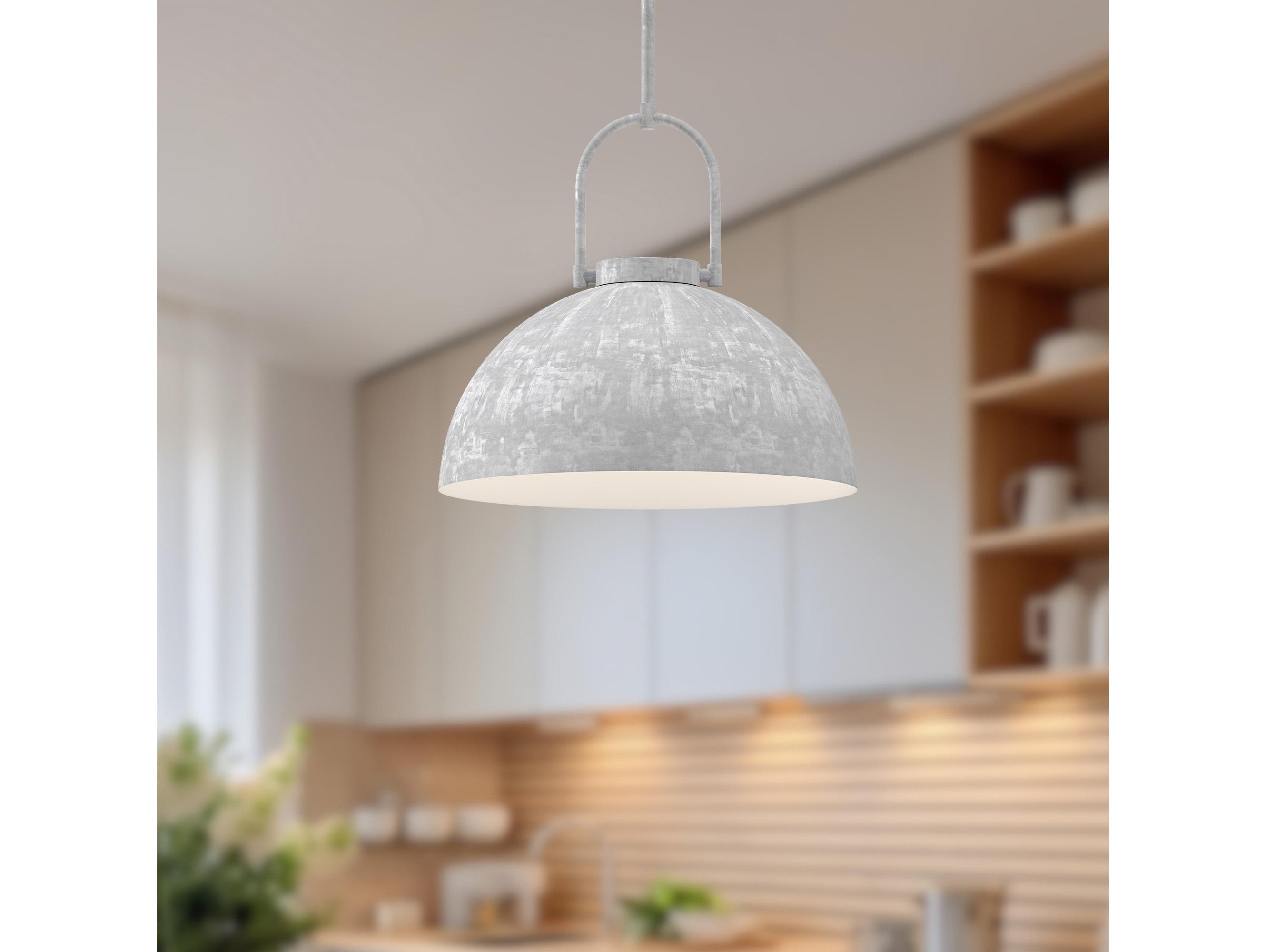 Alora Mood Harper 1-Light Steel Dome Pendant