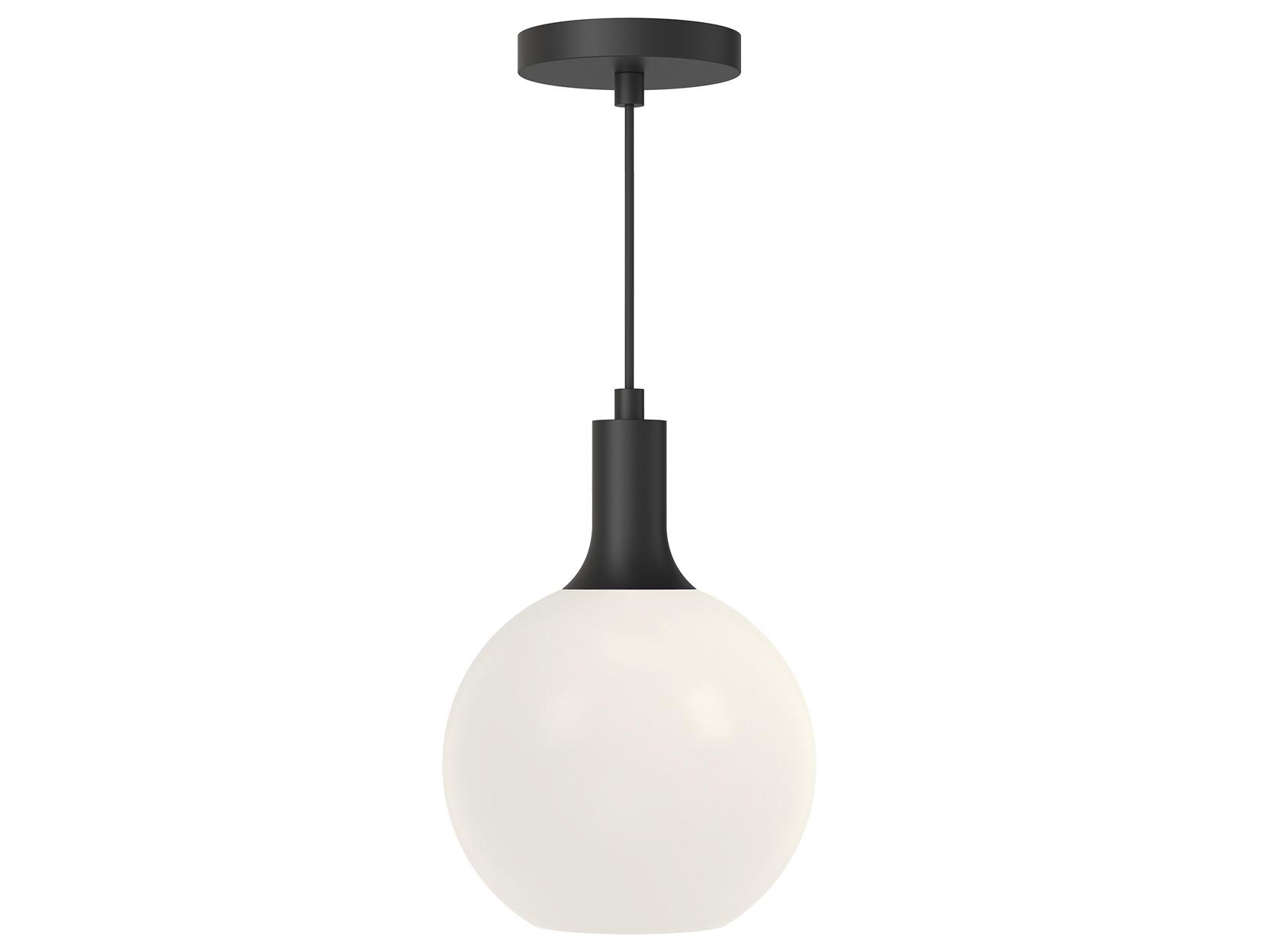 Alora Mood Castilla 1-Light Matte Black Globe Mini Pendant