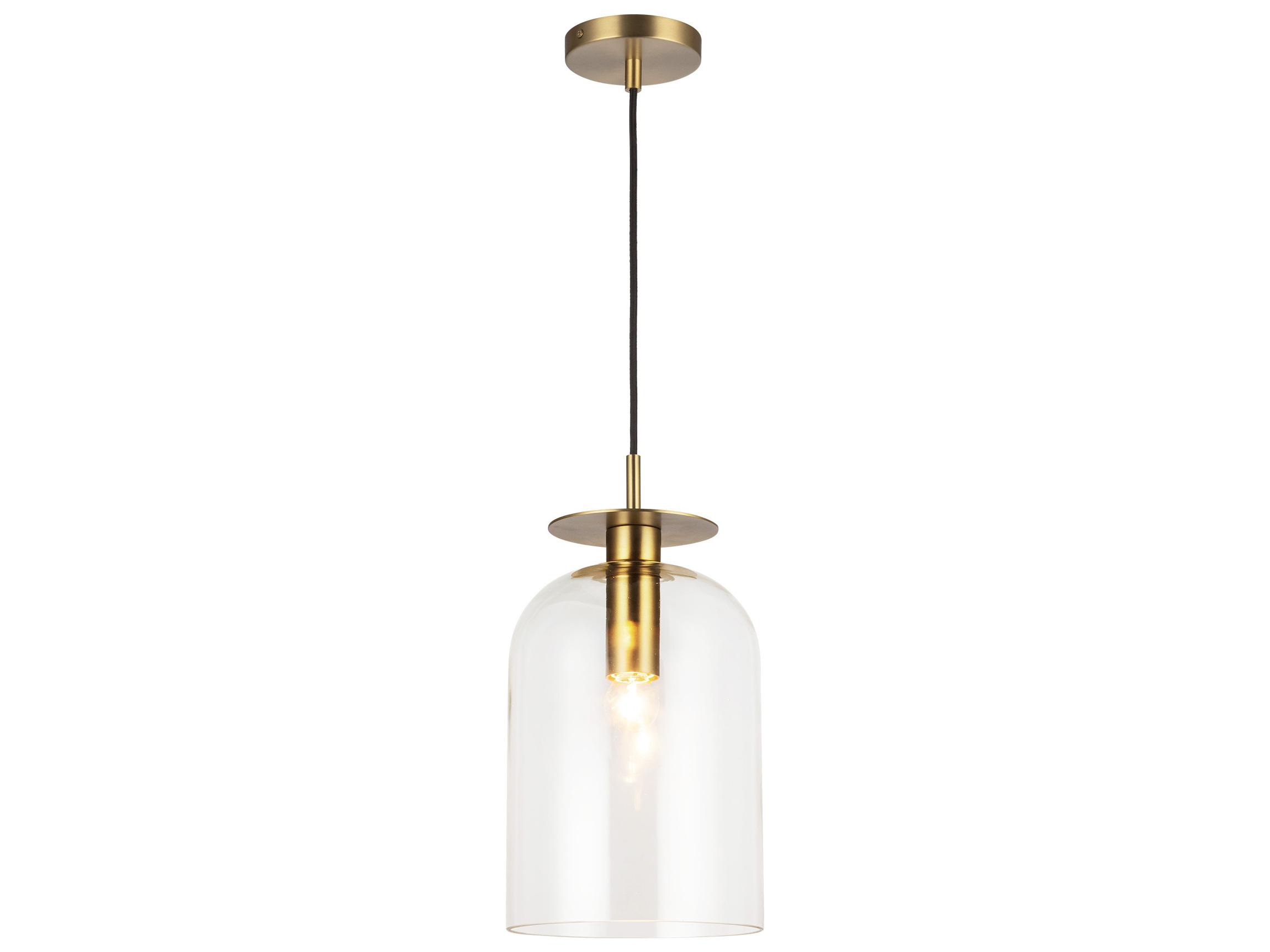 Alora Mood Sylvia 1-Light Brushed Gold Mini Pendant