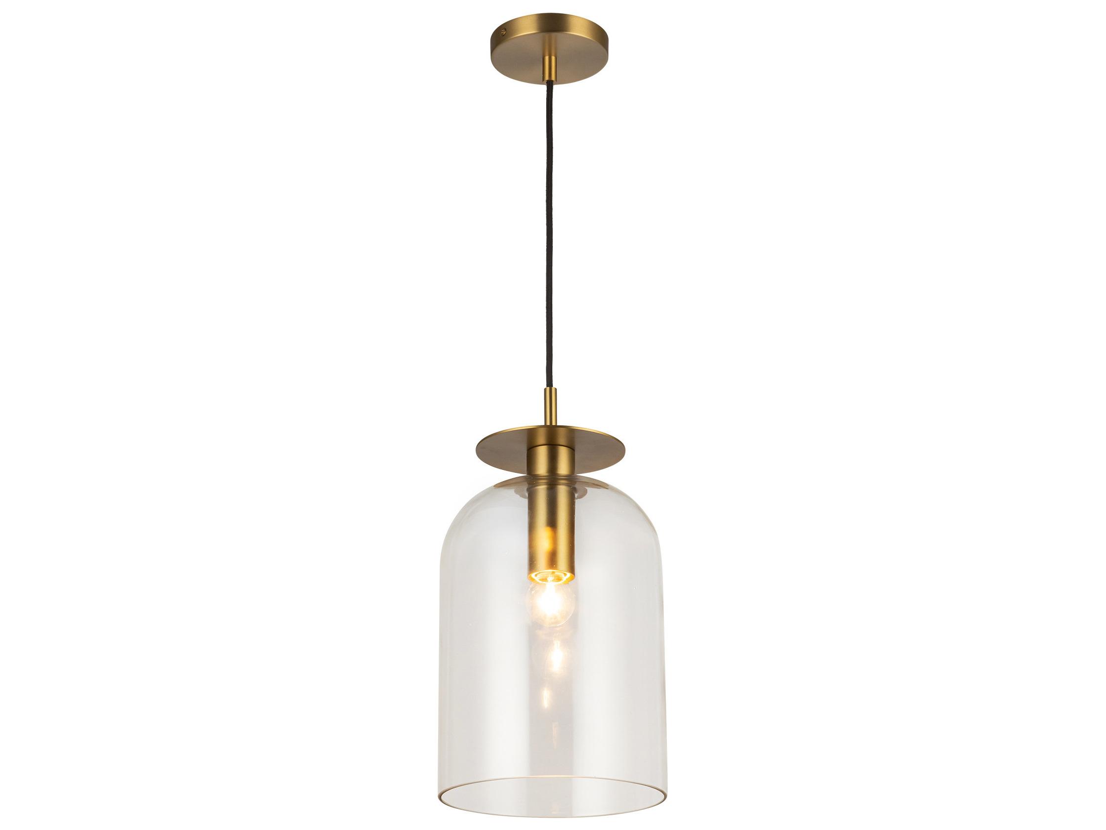 Alora Mood Sylvia 1-Light Brushed Gold Mini Pendant