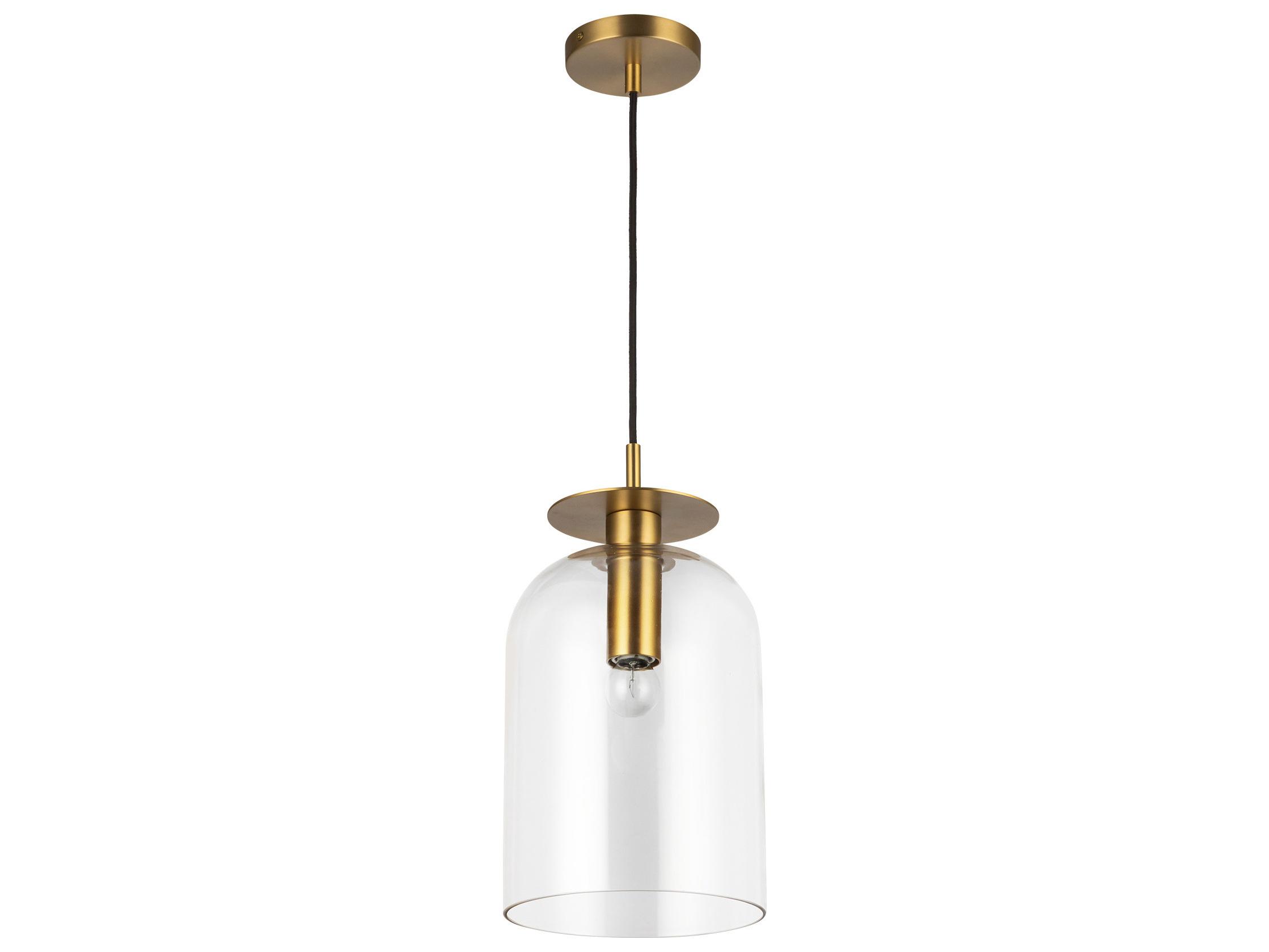 Alora Mood Sylvia 1-Light Brushed Gold Mini Pendant