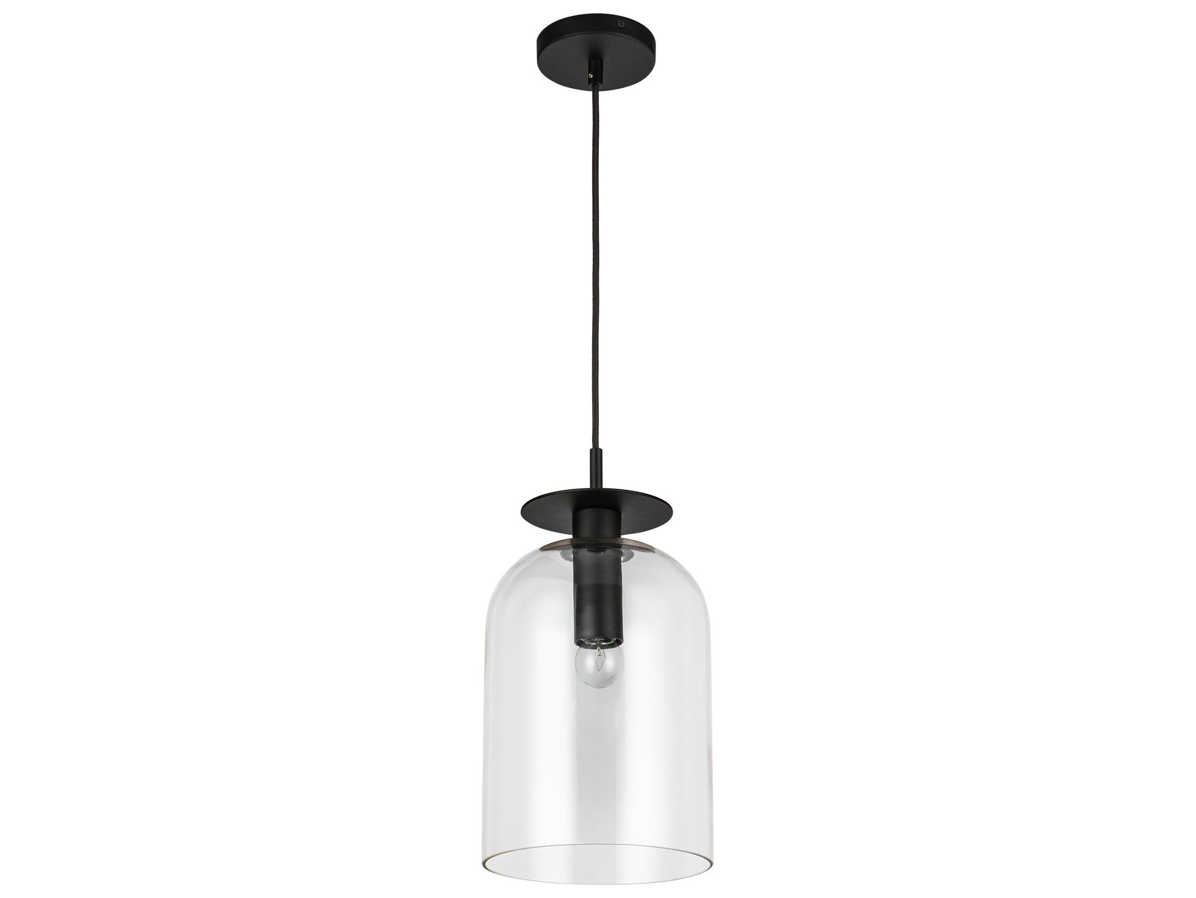 Alora Mood Sylvia 1-Light Matte Black Mini Pendant