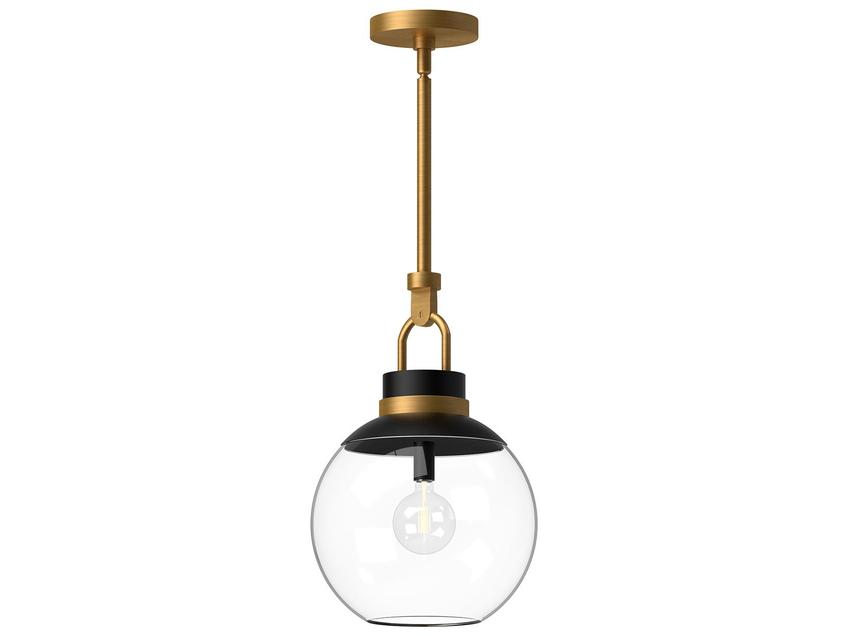 Alora Mood Copperfield 1-Light Aged Gold Globe Mini Pendant
