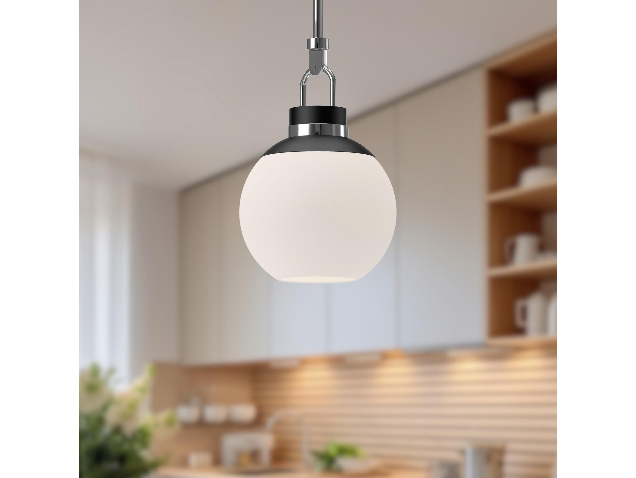 Alora Mood Copperfield 1-Light Chrome Globe Mini Pendant