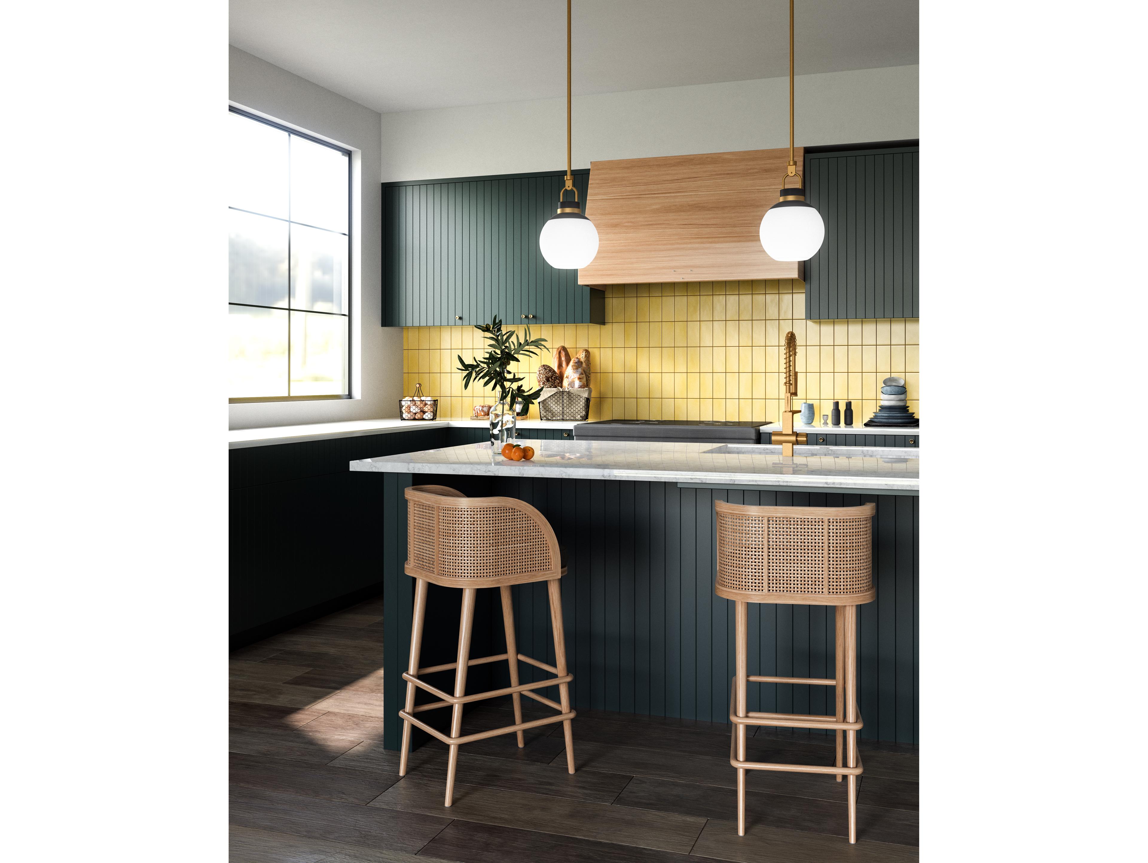 Alora Mood Copperfield 1-Light Aged Gold Globe Pendant