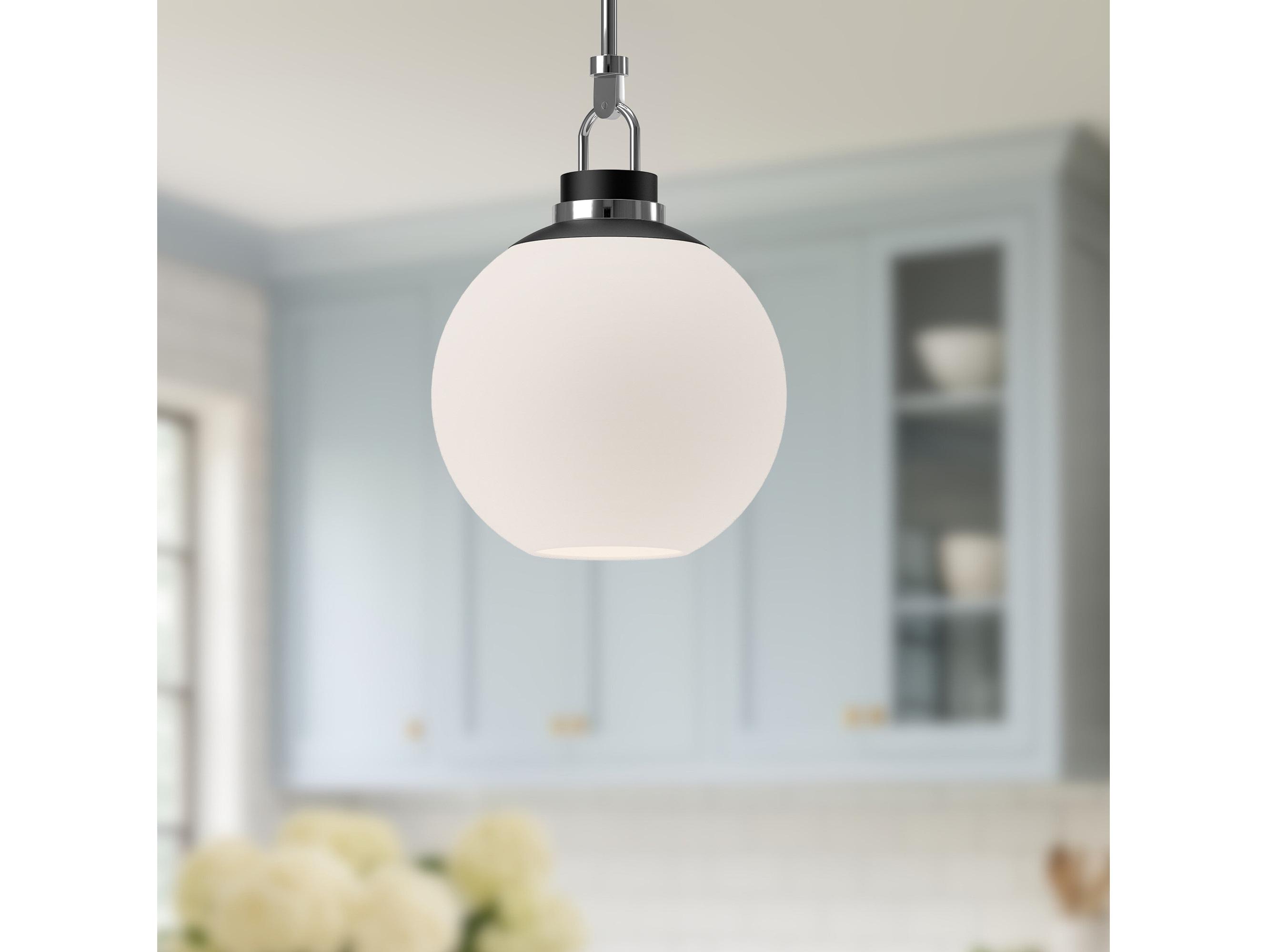 Alora Mood Copperfield 1-Light Chrome Globe Pendant