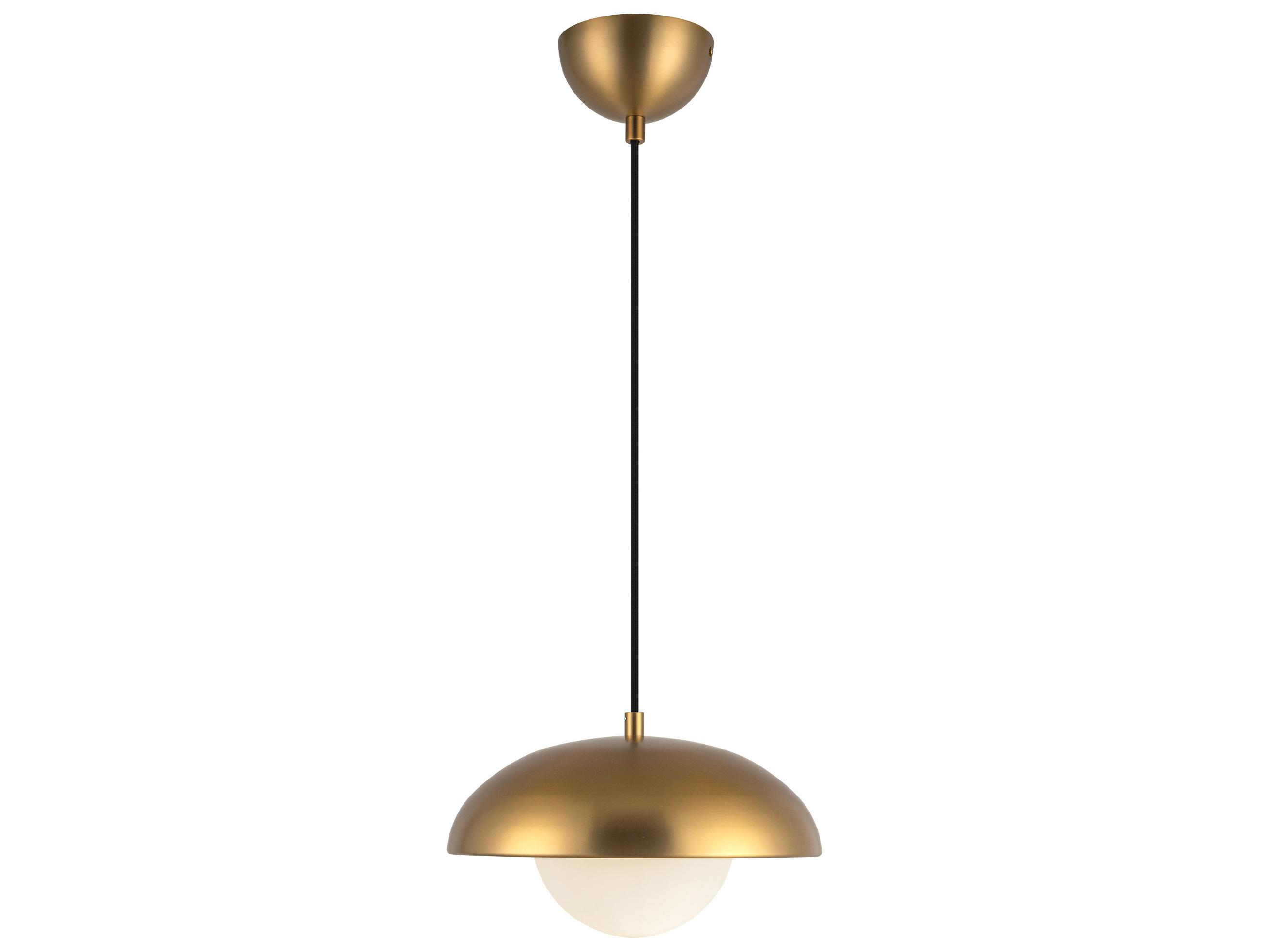 Alora Mood Rubio 1-Light Aged Gold Globe Mini Pendant