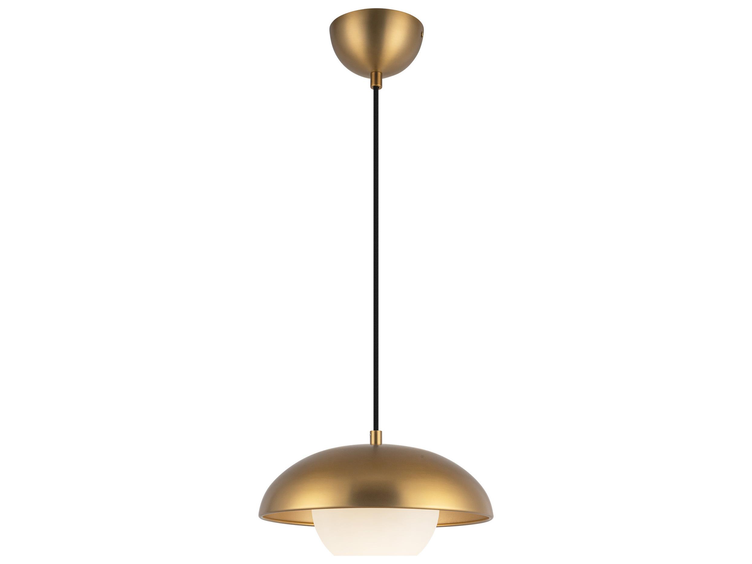 Alora Mood Rubio 1-Light Aged Gold Globe Mini Pendant