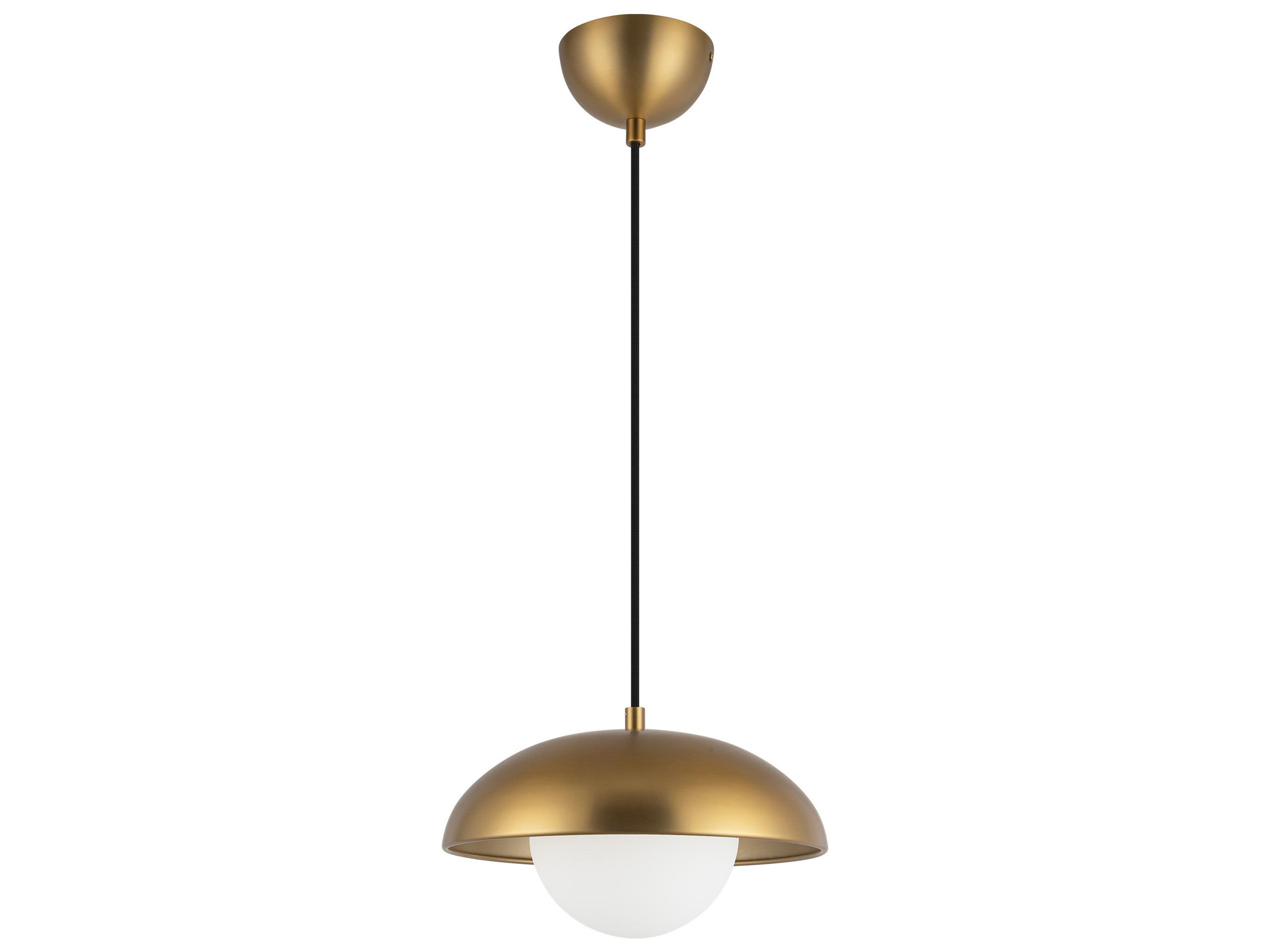 Alora Mood Rubio 1-Light Aged Gold Globe Mini Pendant