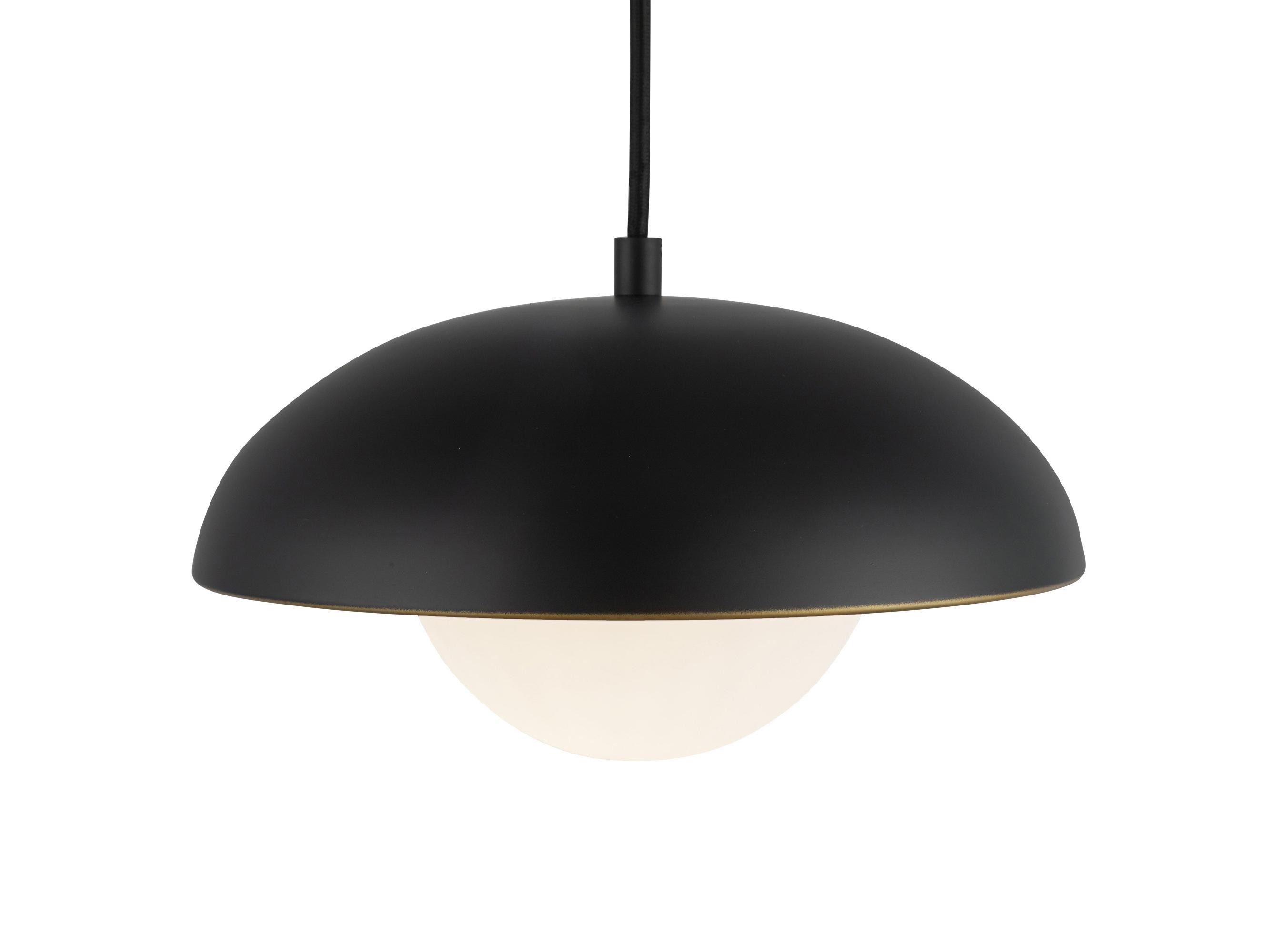 Alora Mood Rubio 1-Light Matte Black Globe Mini Pendant