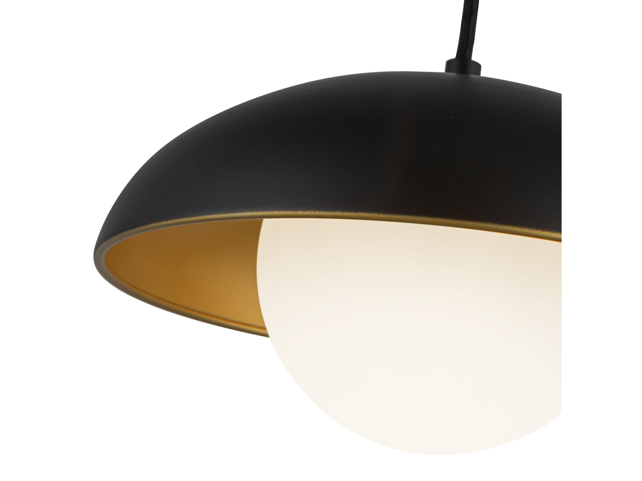 Alora Mood Rubio 1-Light Matte Black Globe Mini Pendant