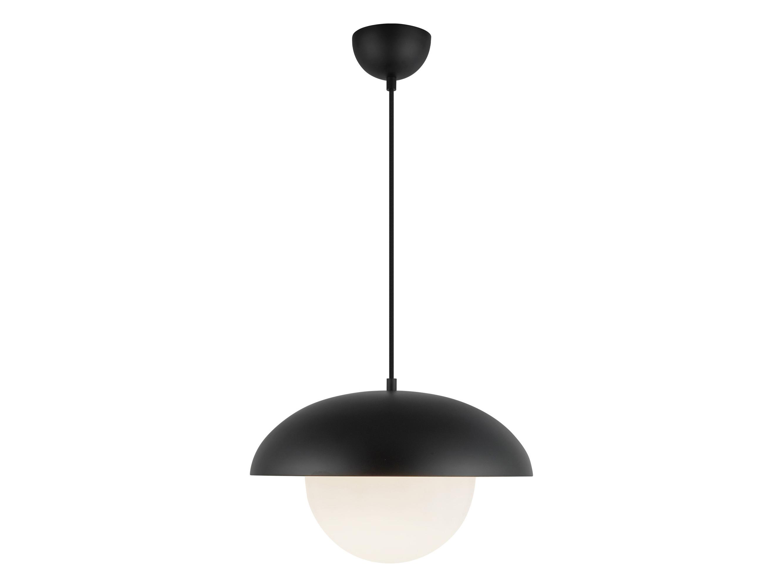 Alora Mood Rubio 1-Light Matte Black Globe Pendant
