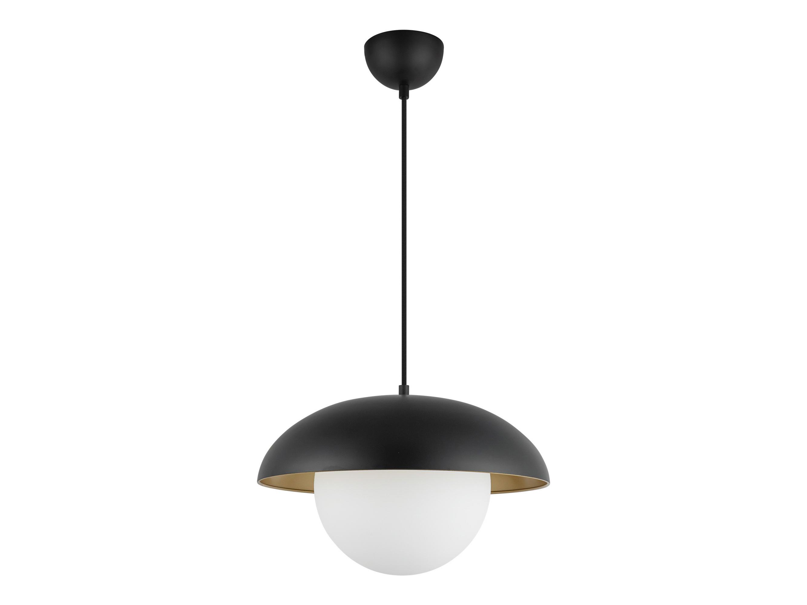 Alora Mood Rubio 1-Light Matte Black Globe Pendant