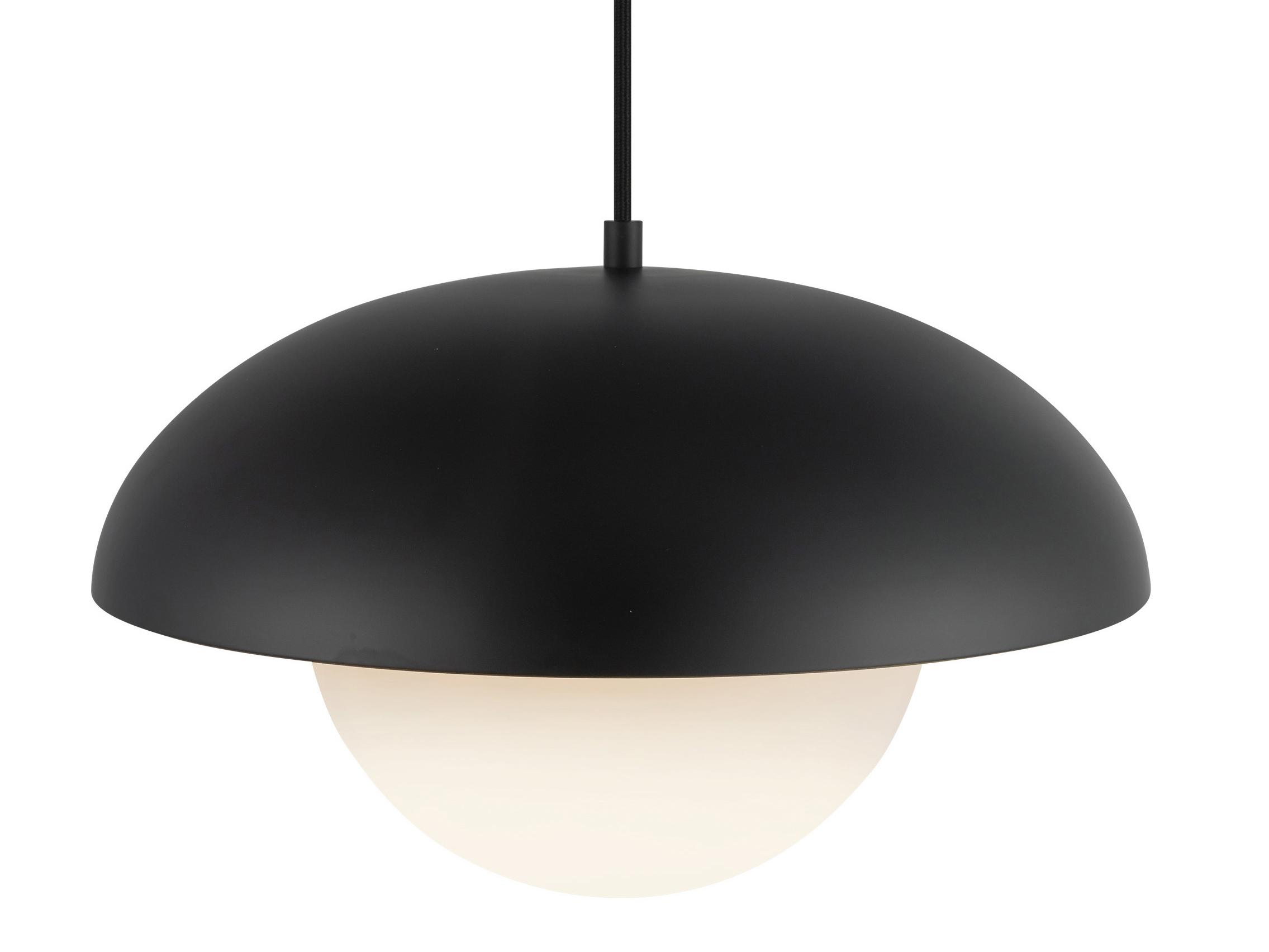 Alora Mood Rubio 1-Light Matte Black Globe Pendant