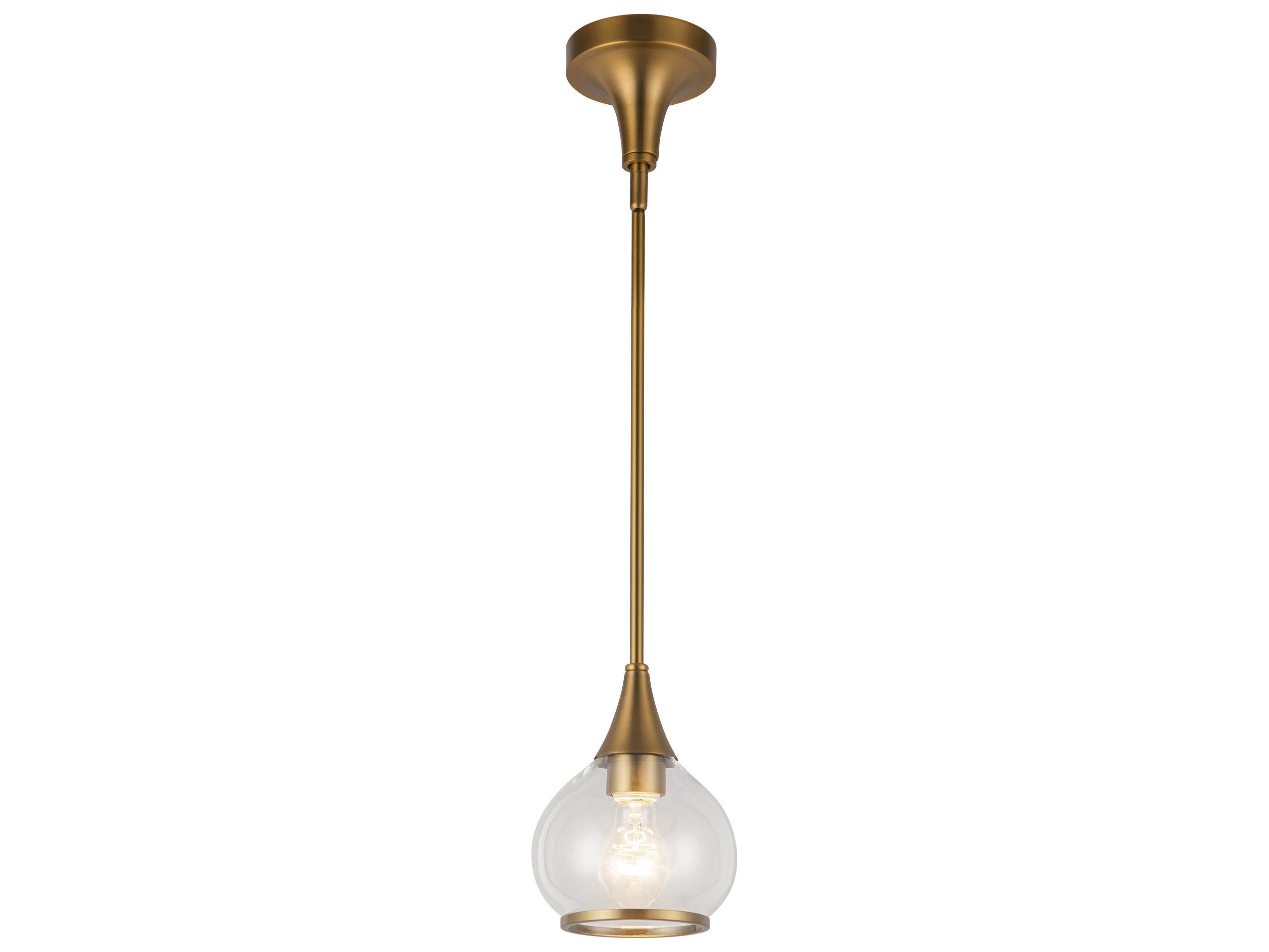 Alora Mood Hazel 1-Light Aged Gold Mini Pendant