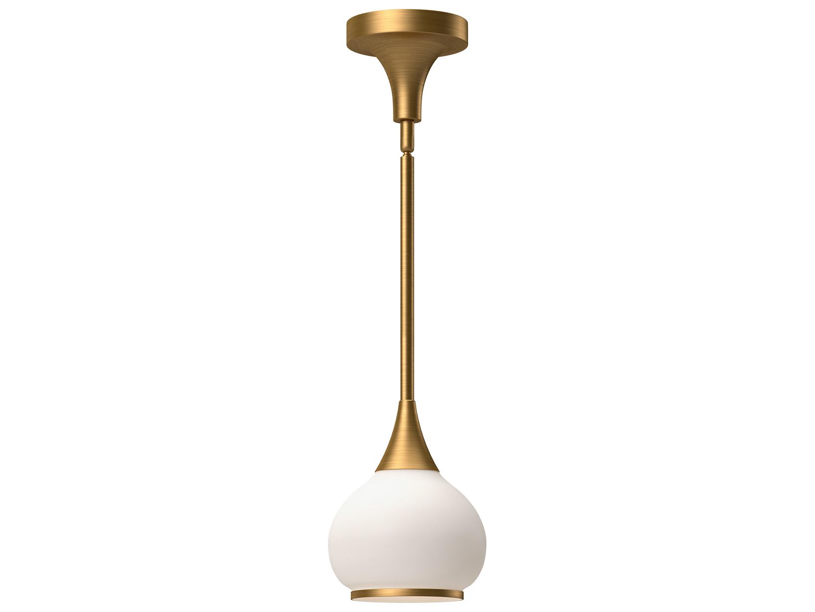 Alora Mood Hazel 1-Light Aged Gold Mini Pendant