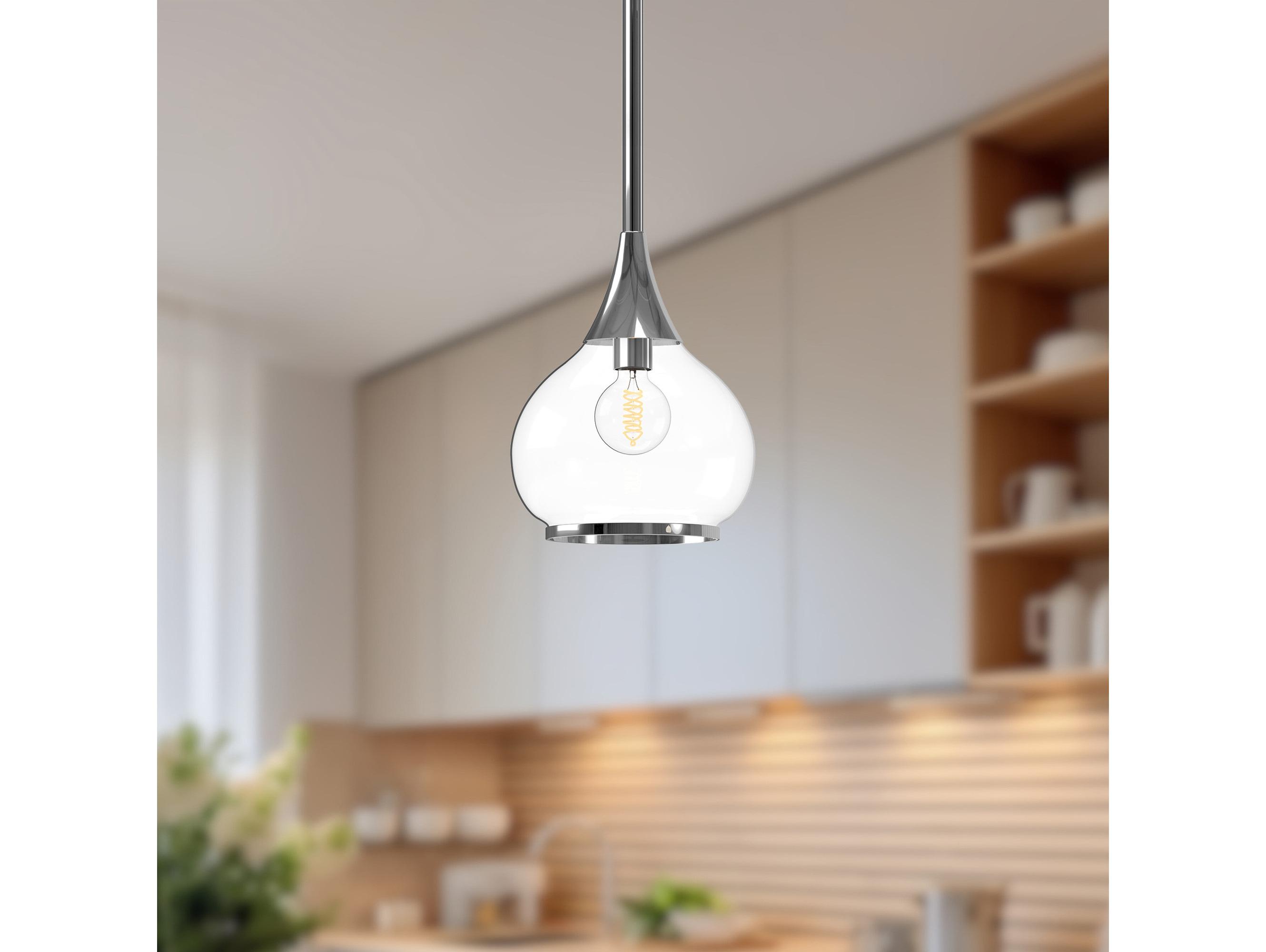 Alora Mood Hazel 1-Light Chrome Mini Pendant