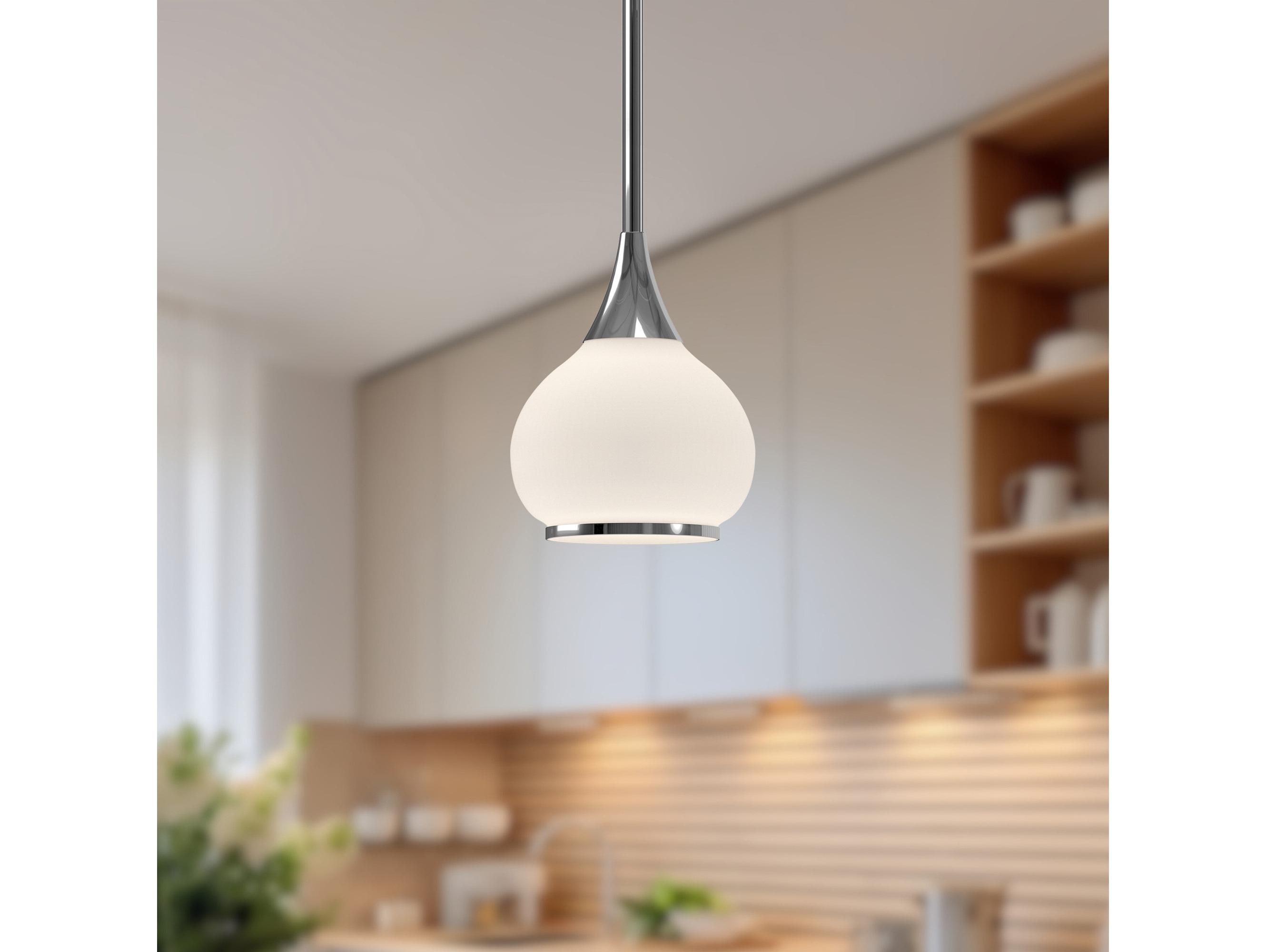 Alora Mood Hazel 1-Light Chrome Mini Pendant