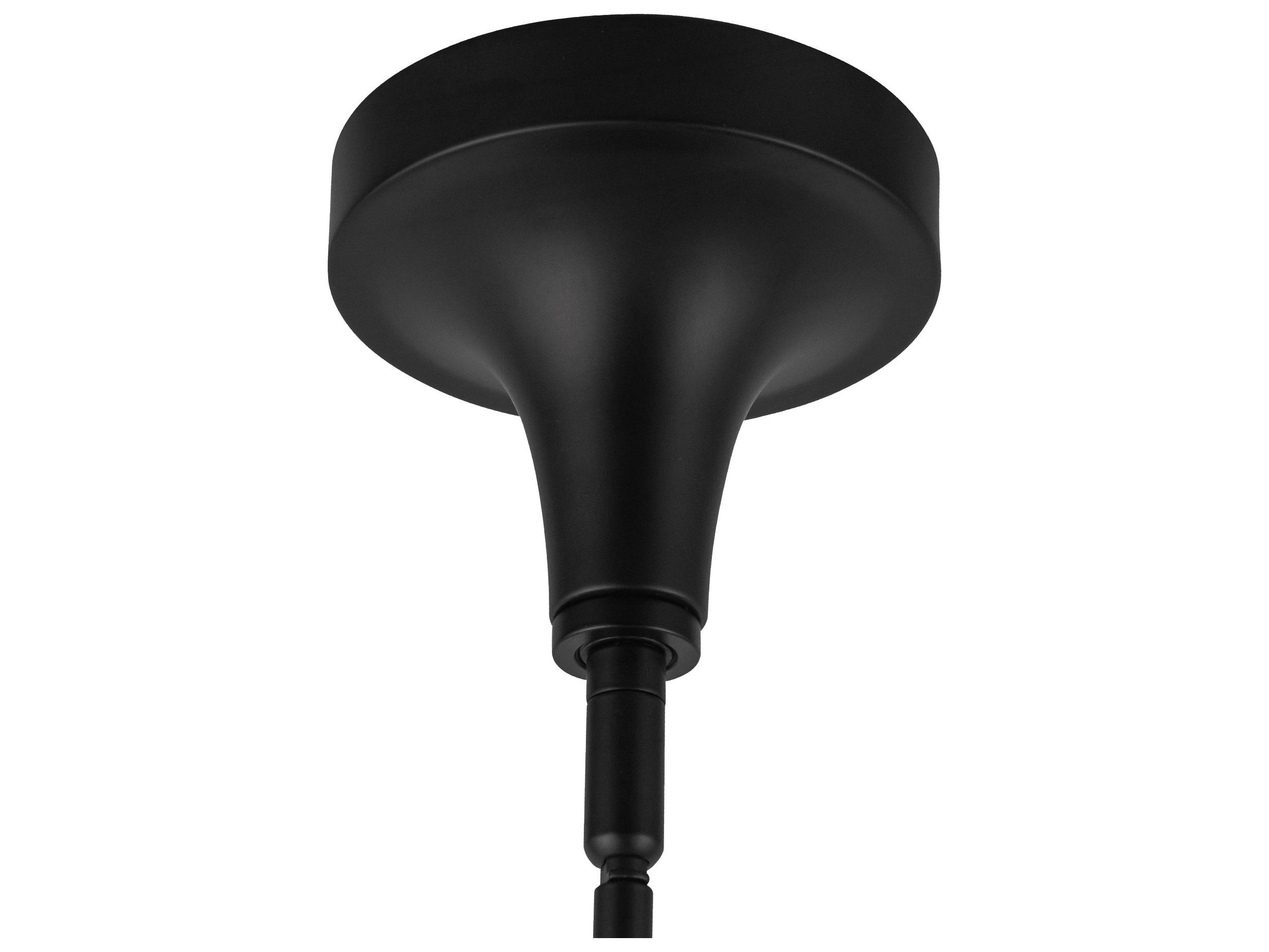 Alora Mood Hazel 1-Light Matte Black Mini Pendant