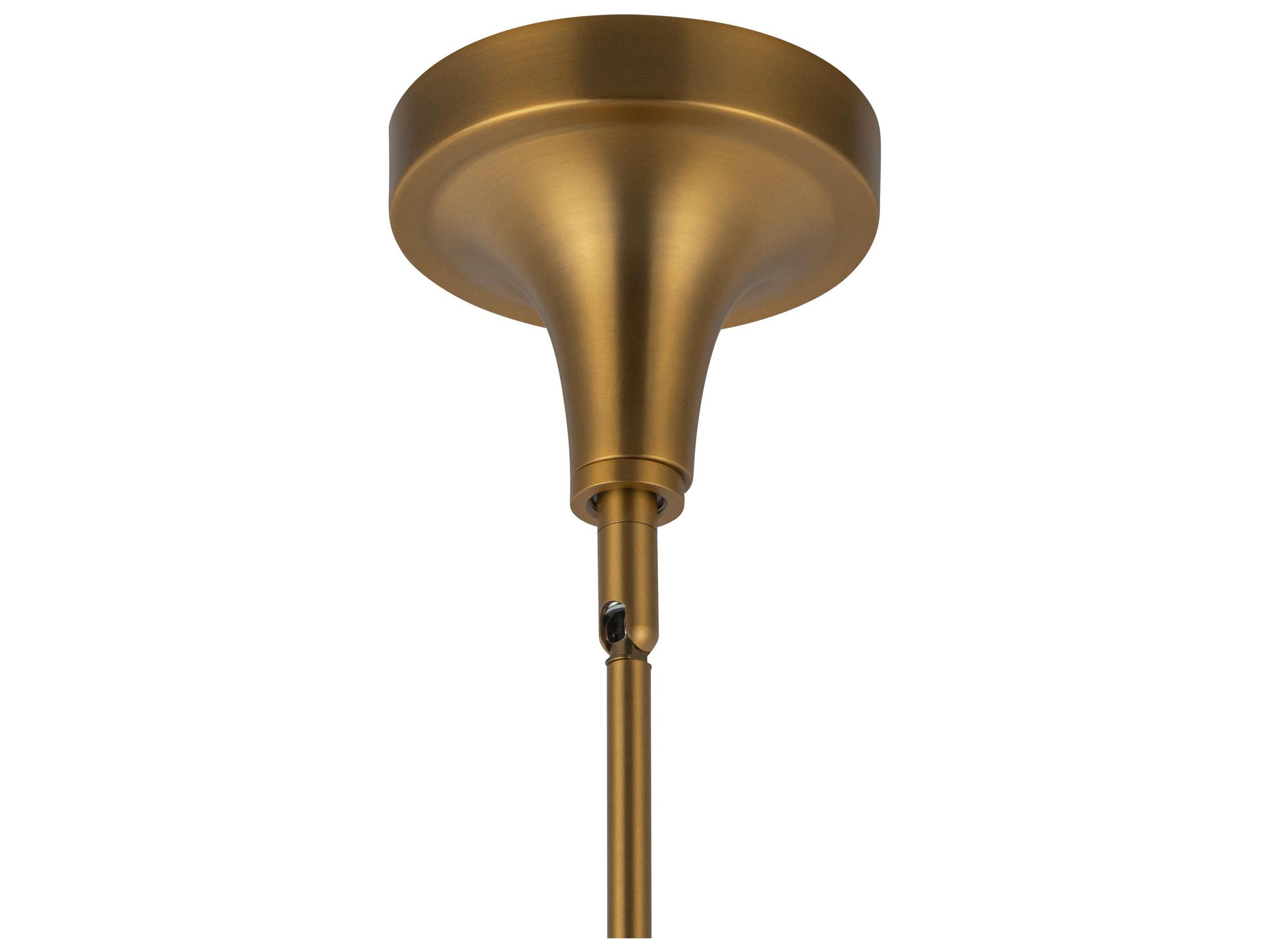 Alora Mood Hazel 1-Light Aged Gold Mini Pendant