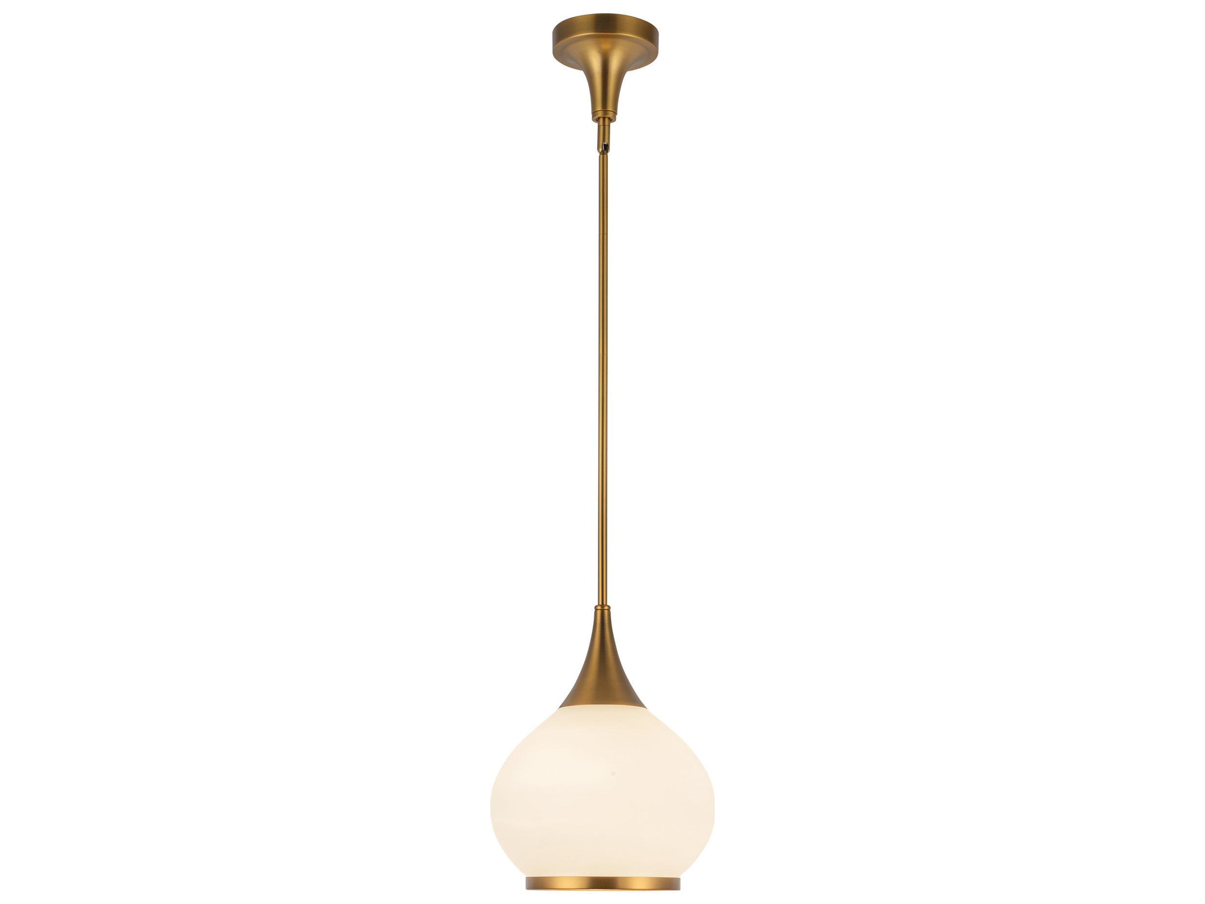 Alora Mood Hazel 1-Light Aged Gold Mini Pendant