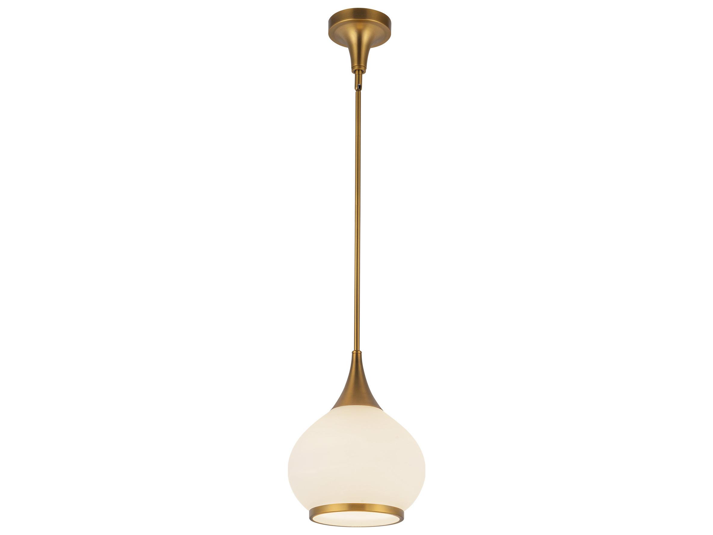 Alora Mood Hazel 1-Light Aged Gold Mini Pendant