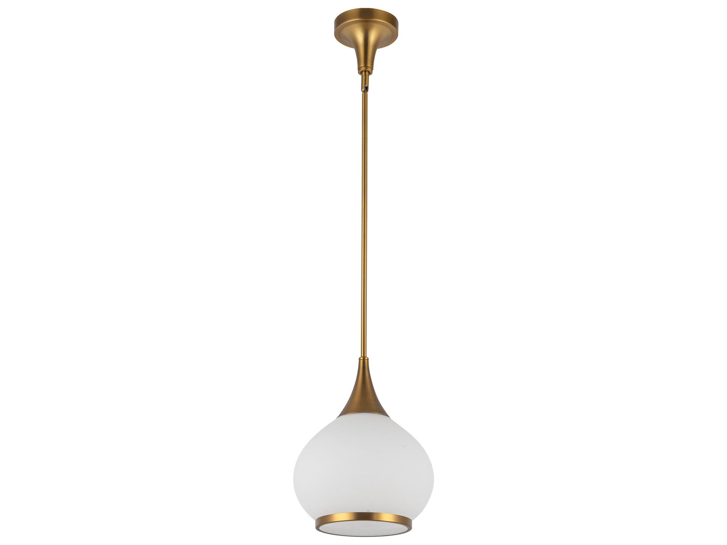 Alora Mood Hazel 1-Light Aged Gold Mini Pendant