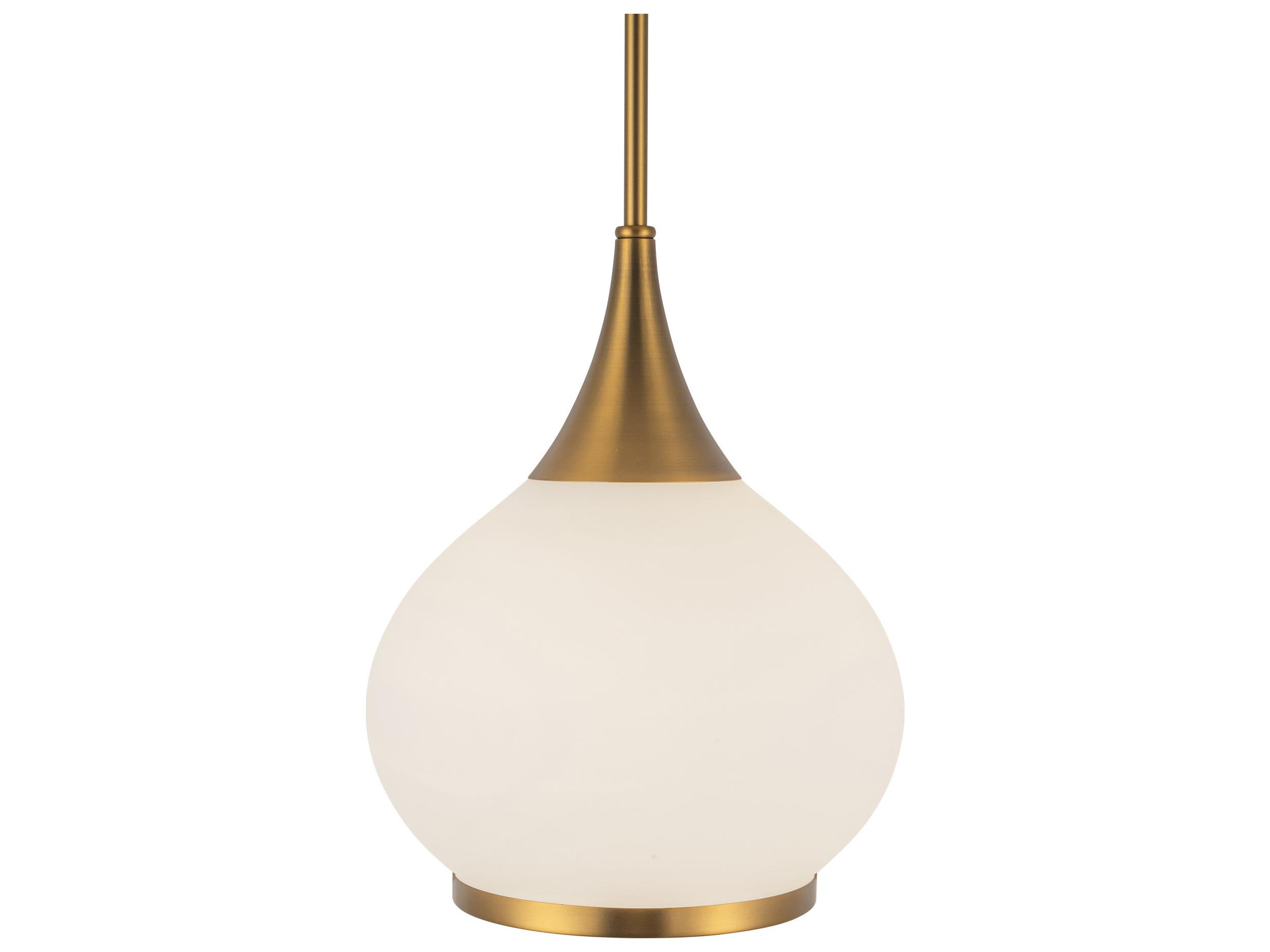 Alora Mood Hazel 1-Light Aged Gold Mini Pendant
