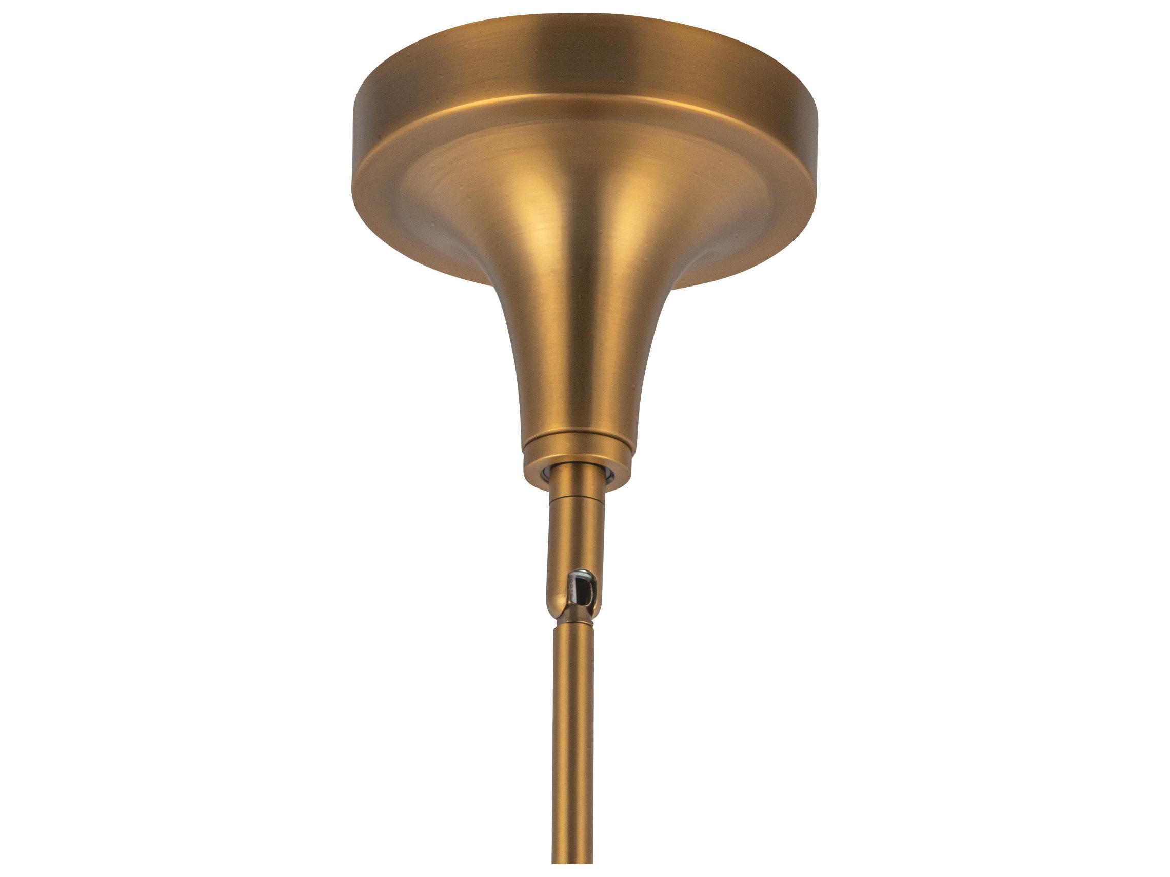 Alora Mood Hazel 1-Light Aged Gold Mini Pendant