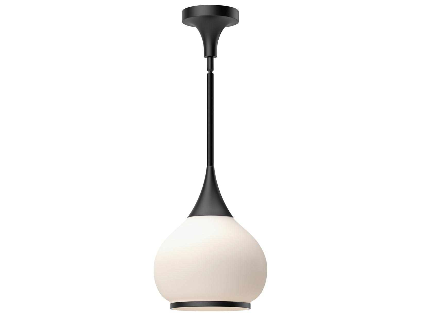 Alora Mood Hazel 1-Light Matte Black Mini Pendant