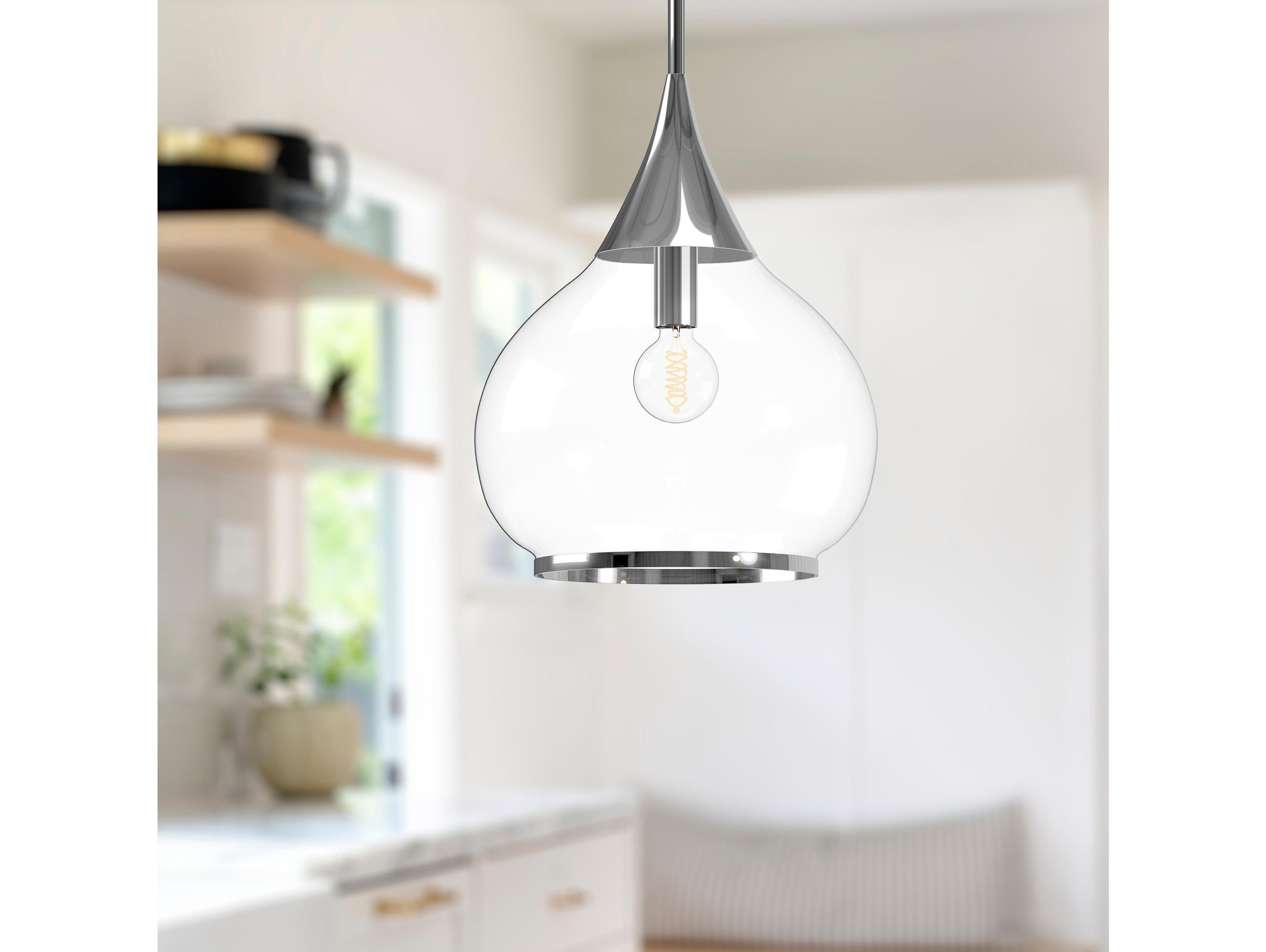 Alora Mood Hazel 1-Light Chrome Pendant