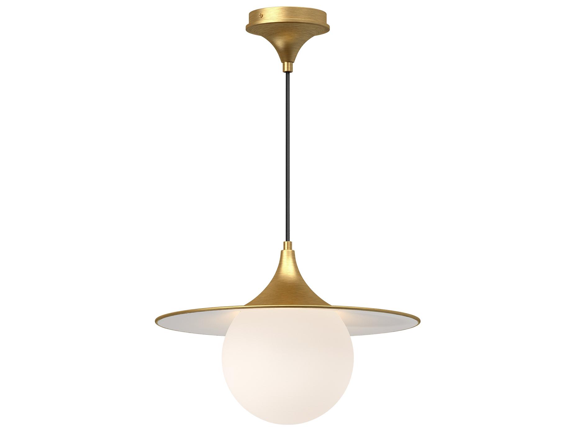 Alora Mood Fuji 1-Light Brushed Gold Pendant