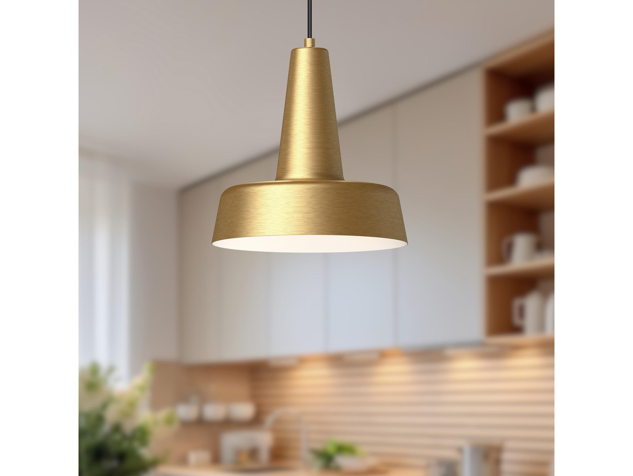 Alora Mood Juliana 1-Light Brushed Gold Mini Pendant