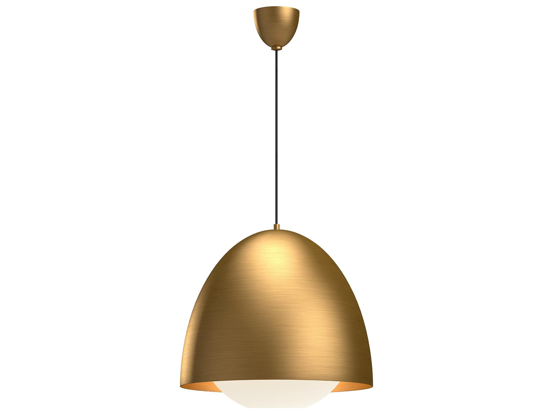 Alora Mood Kenji 1-Light Aged Gold Dome Pendant
