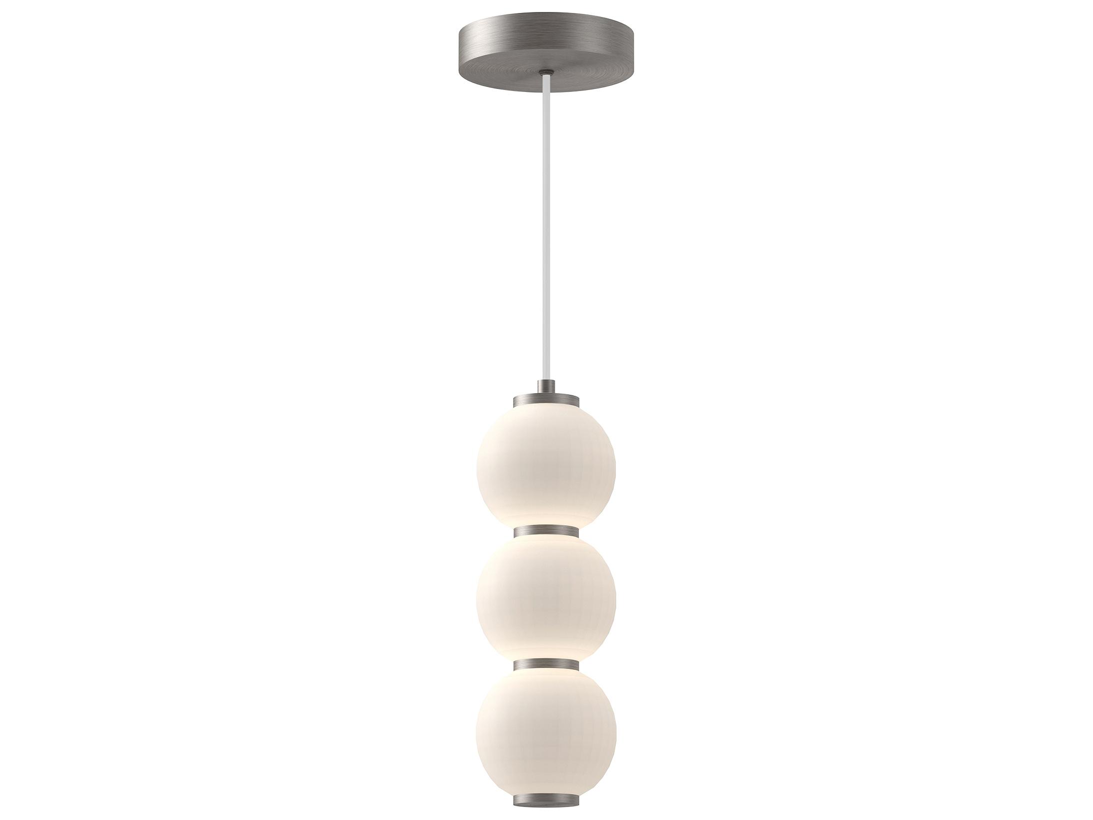 Alora Mood Bijou Brushed Nickel Geometric Mini Pendant