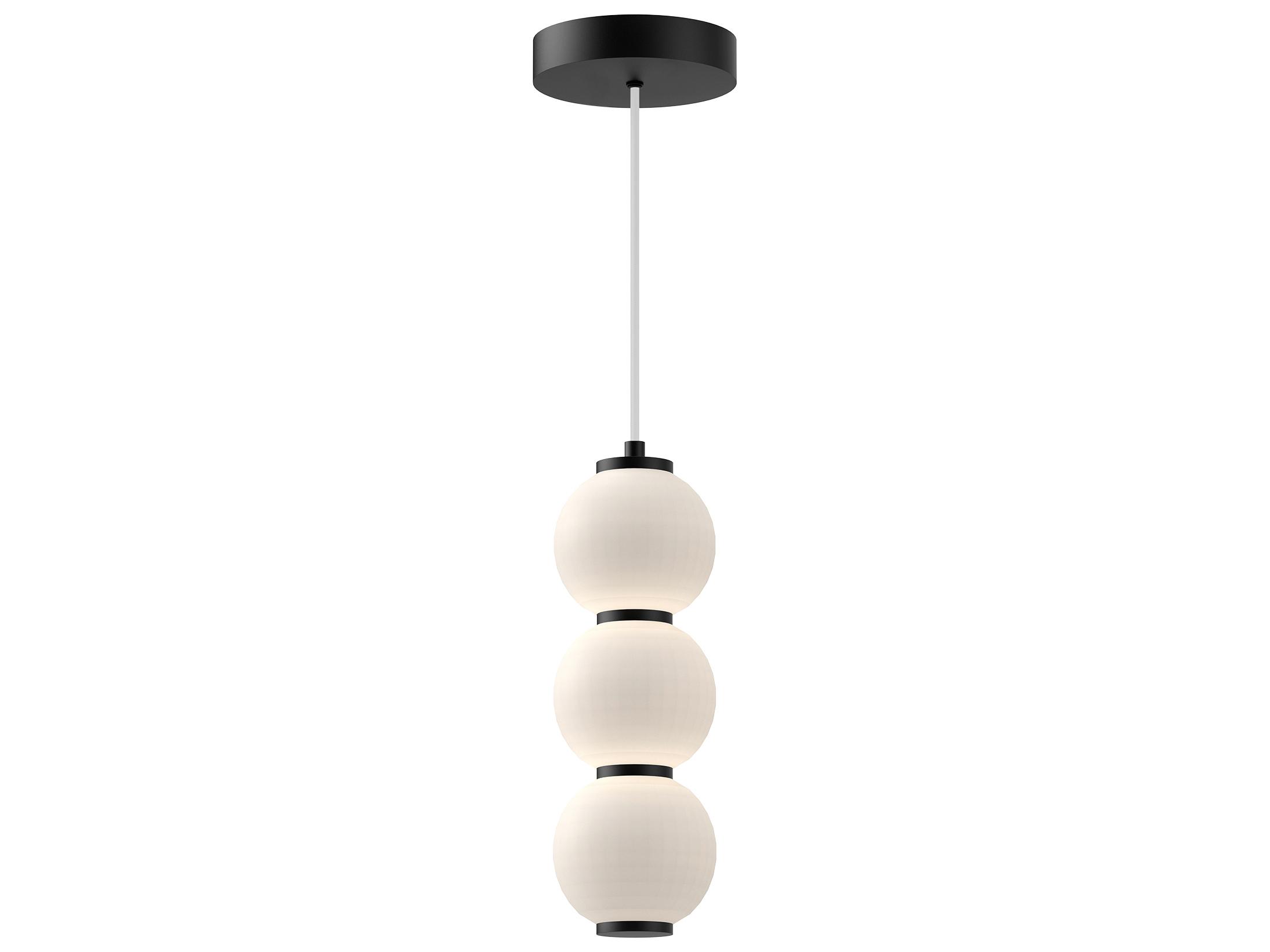 Alora Mood Bijou Matte Black Geometric Mini Pendant