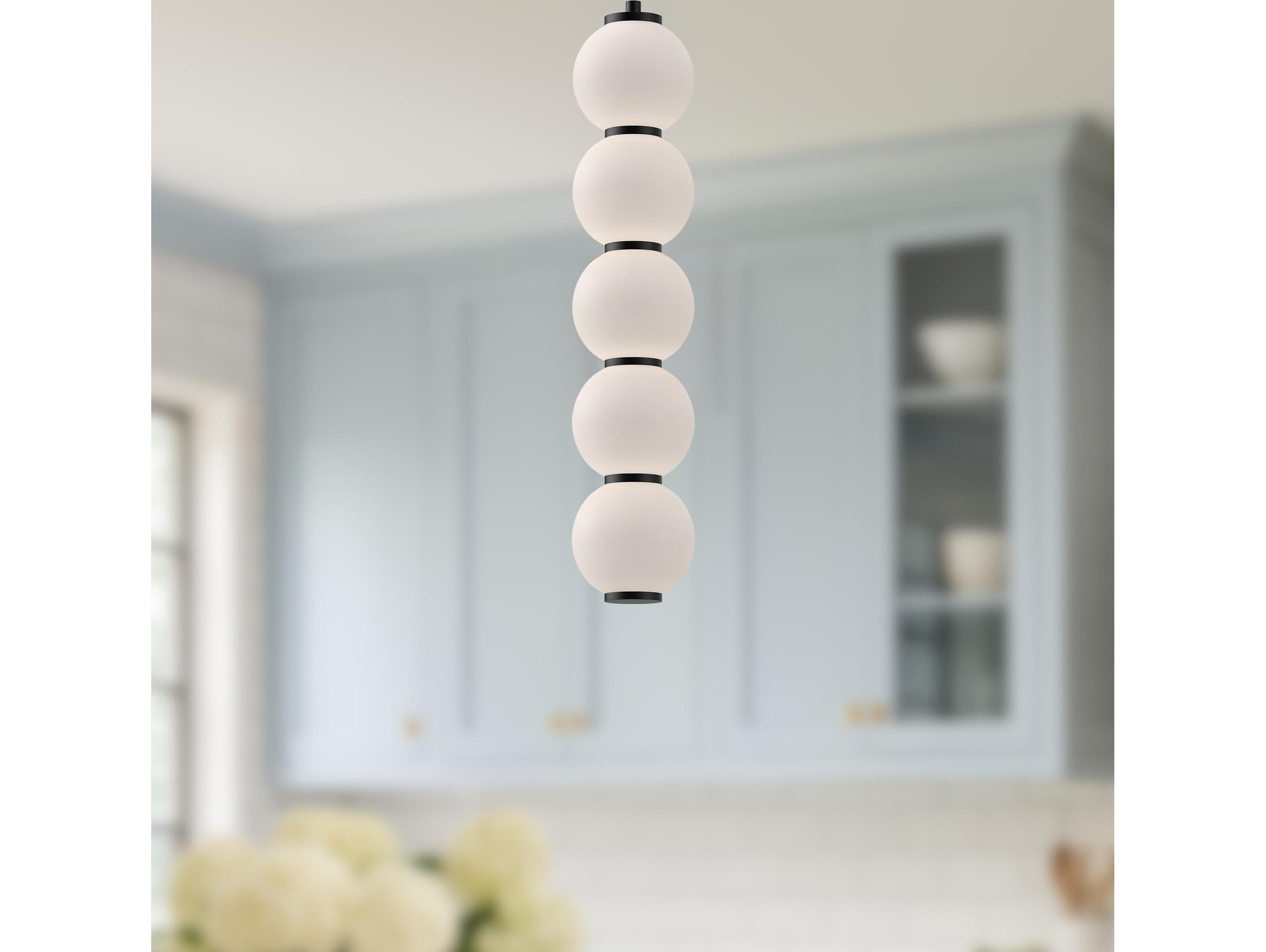 Alora Mood Bijou Matte Black Geometric Mini Pendant