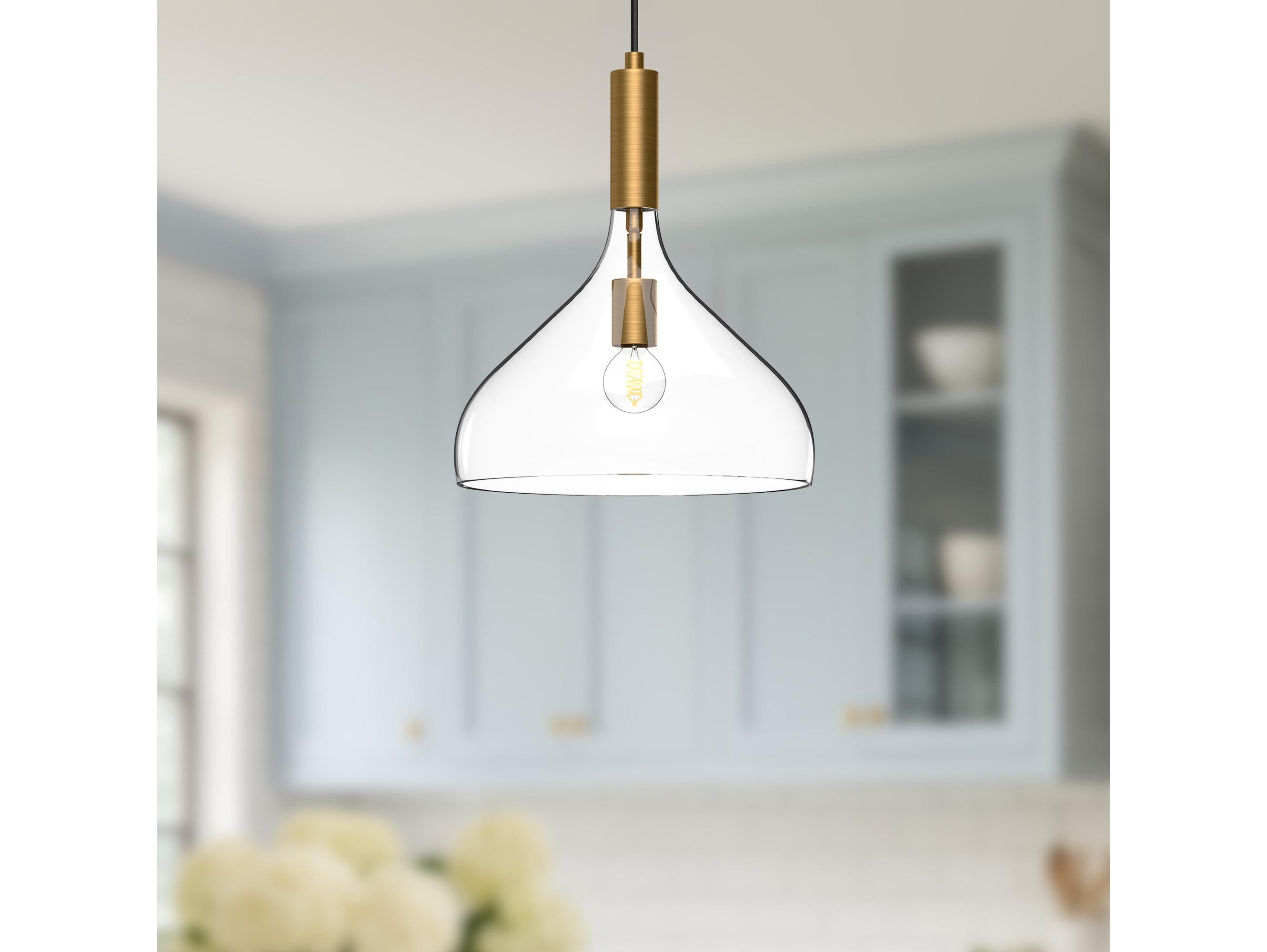 Alora Mood Belleview 1-Light Aged Gold Mini Pendant