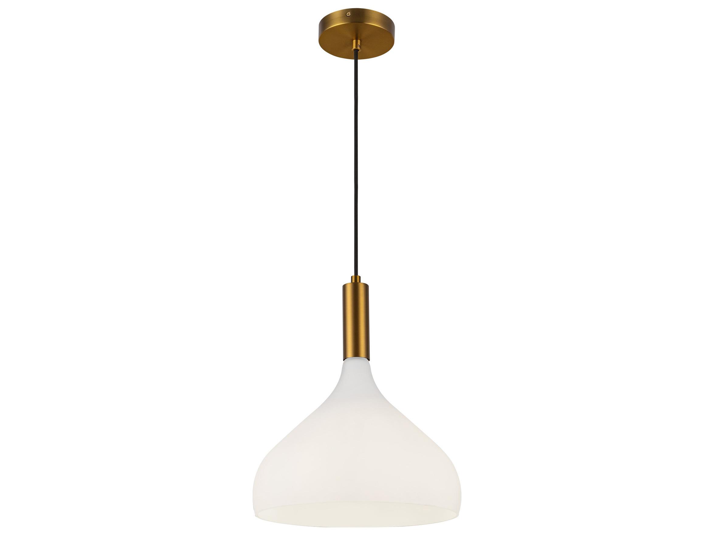 Alora Mood Belleview 1-Light Aged Gold Mini Pendant