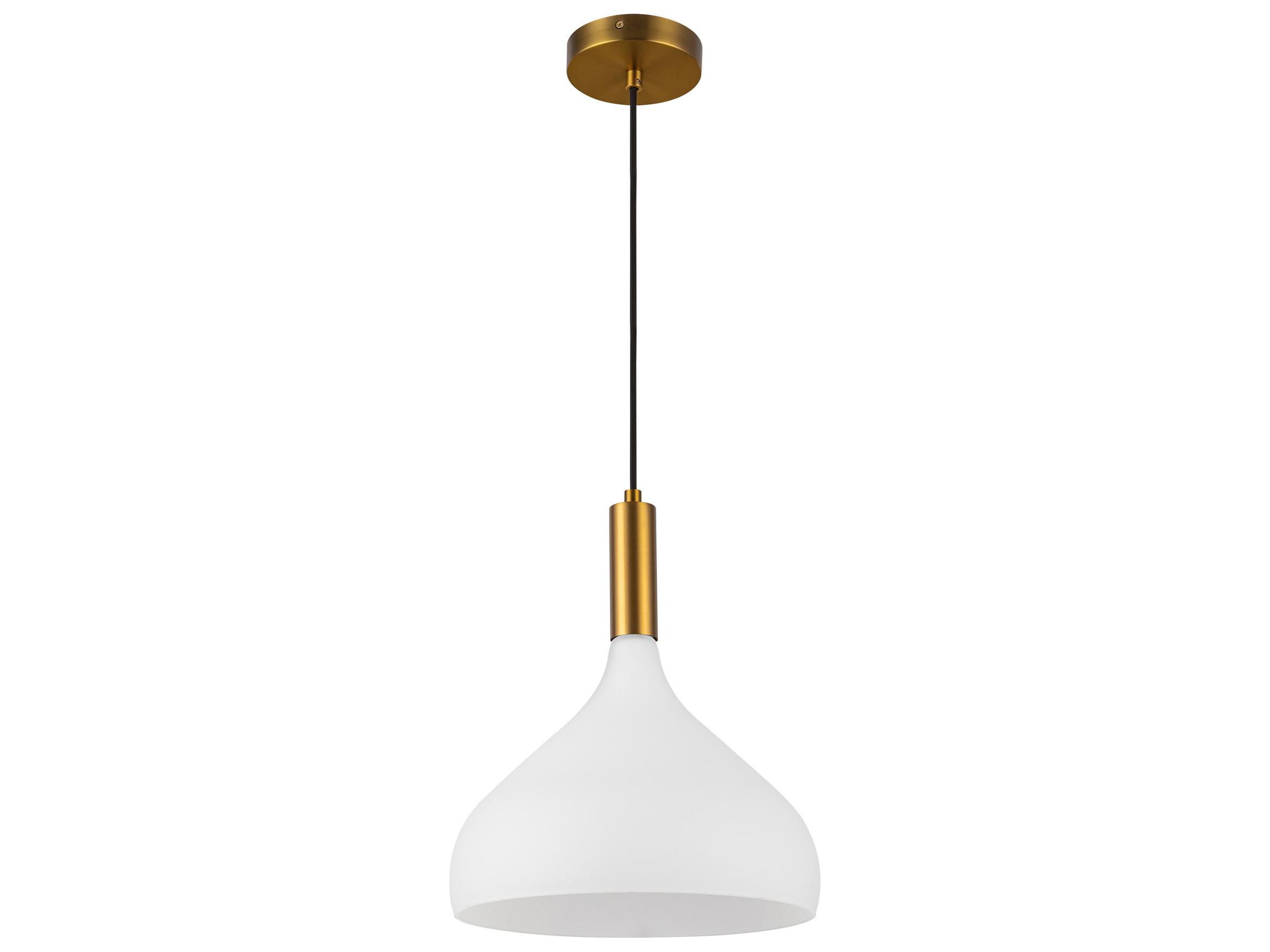 Alora Mood Belleview 1-Light Aged Gold Mini Pendant