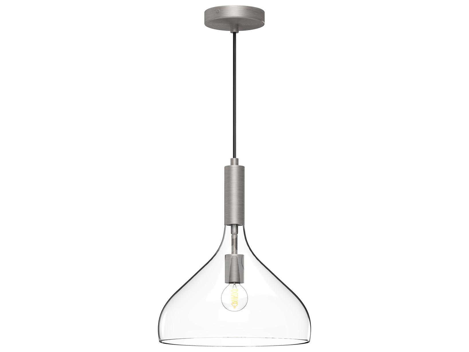 Alora Mood Belleview 1-Light Brushed Nickel Mini Pendant